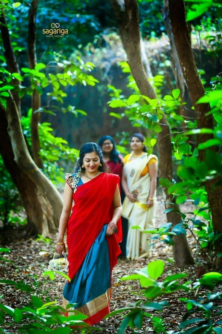 Women of a Kerala Village. Indian girls image, Girl photography poses, India beauty