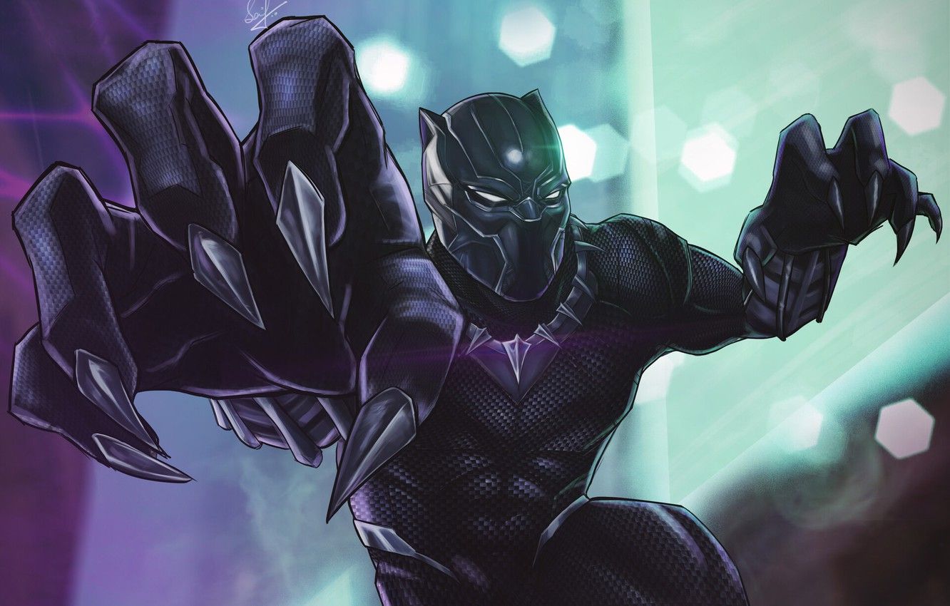 Wallpaper Black Panther Marvel Comicwalpaperlist.com