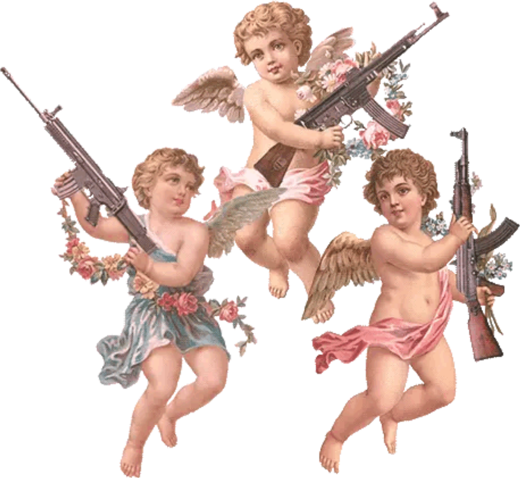 art #angel #guns #stickers. Arte de anjo, Pintura grega, Papel de