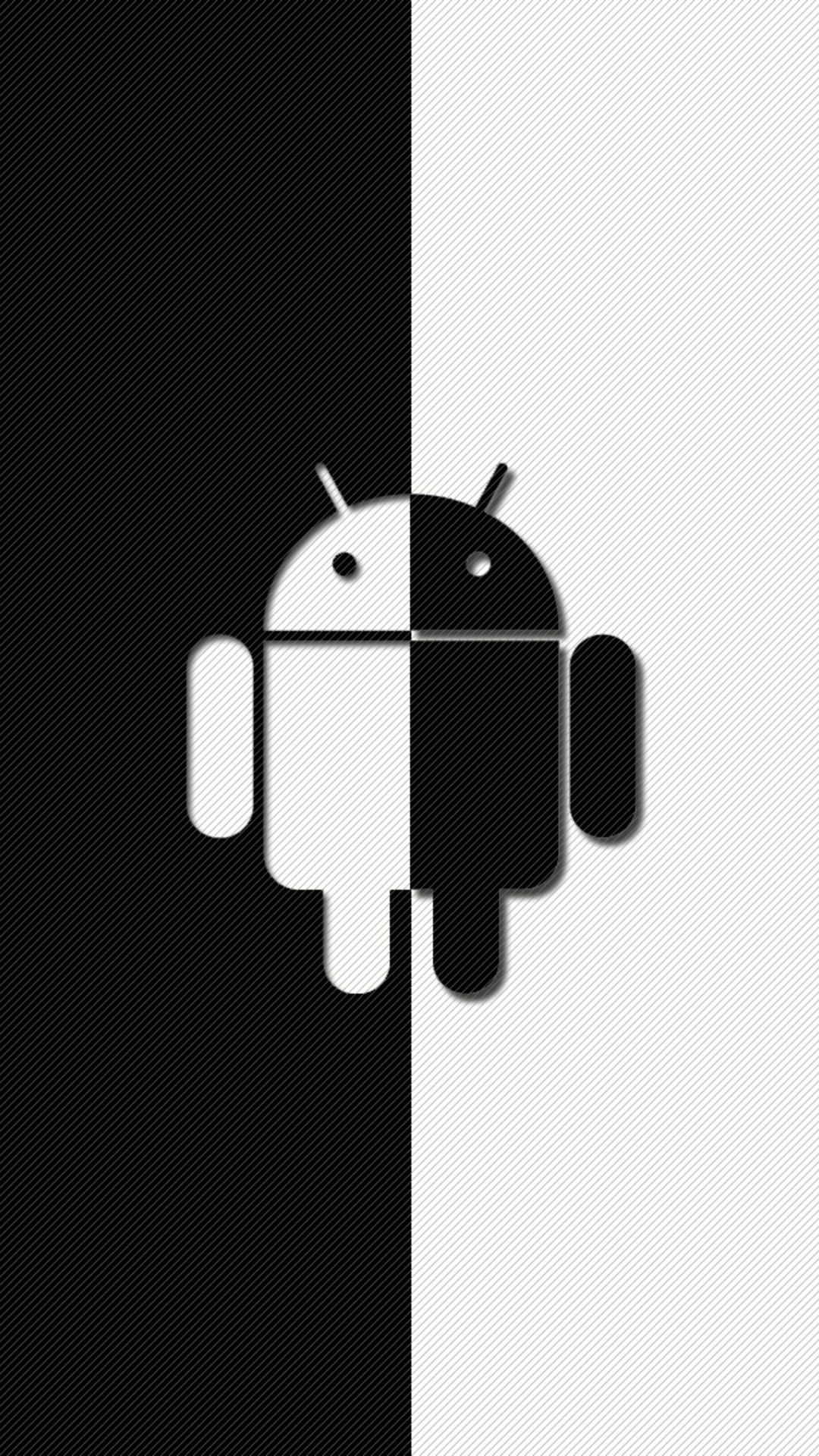Black White Tuxedo Android Logo Android Wallpaper free download