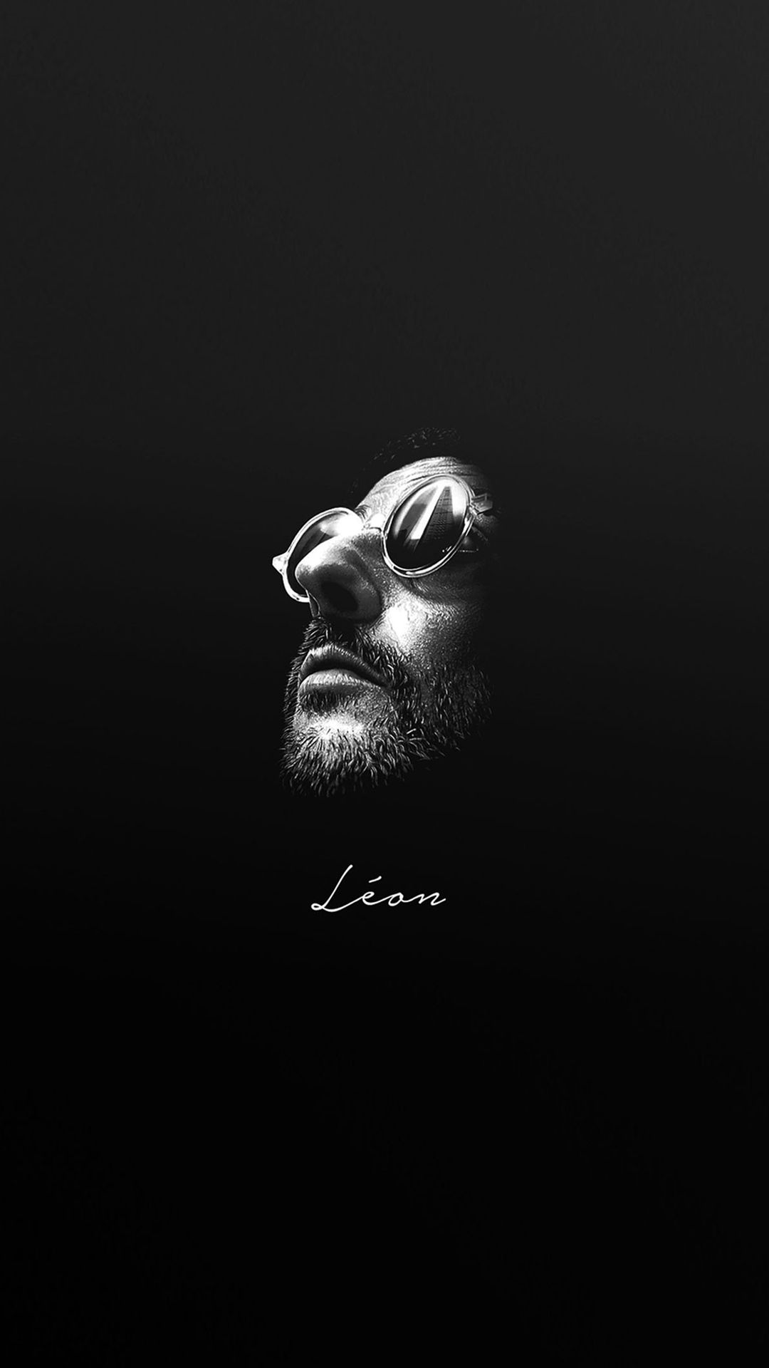 Leon Face Minimal Simple Art iPhone 8 Wallpaper Free Download