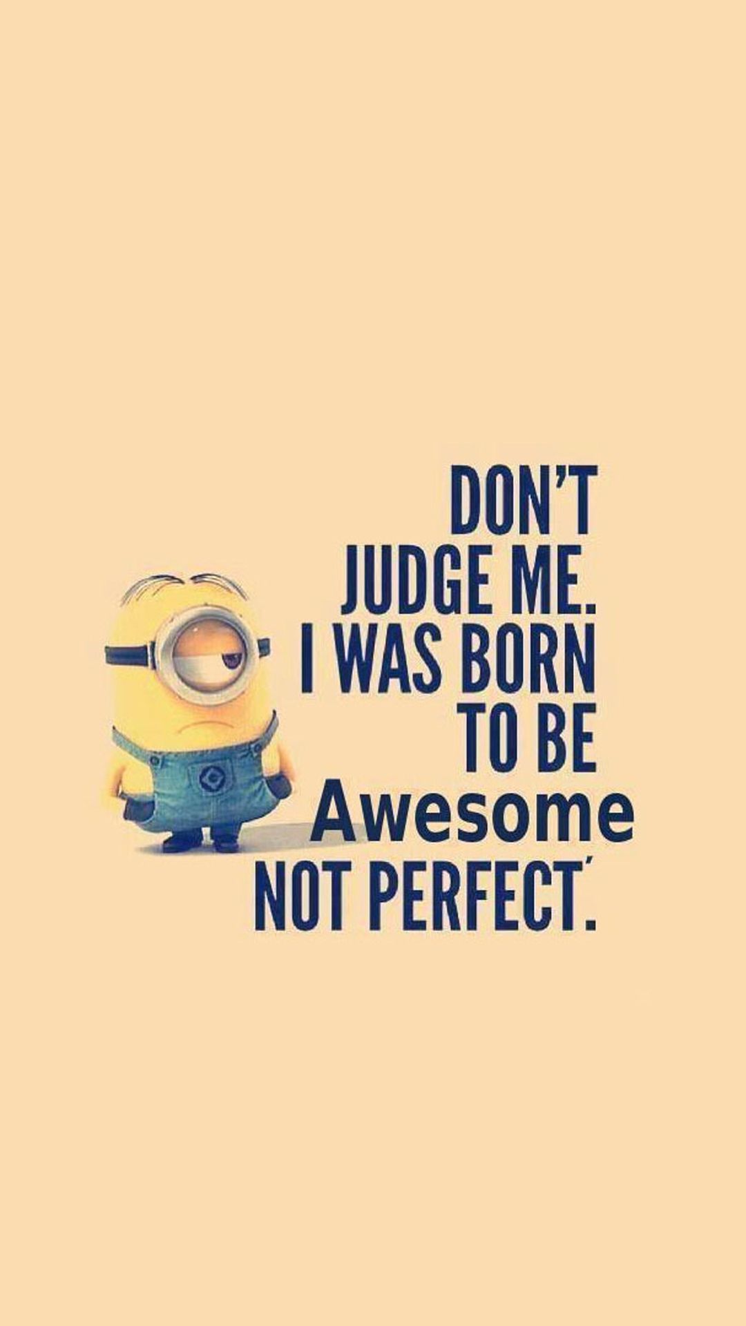 Typography iPhone Wallpaper Download For Free. Funny iphone wallpaper, Funny minion quotes, Minions quotes