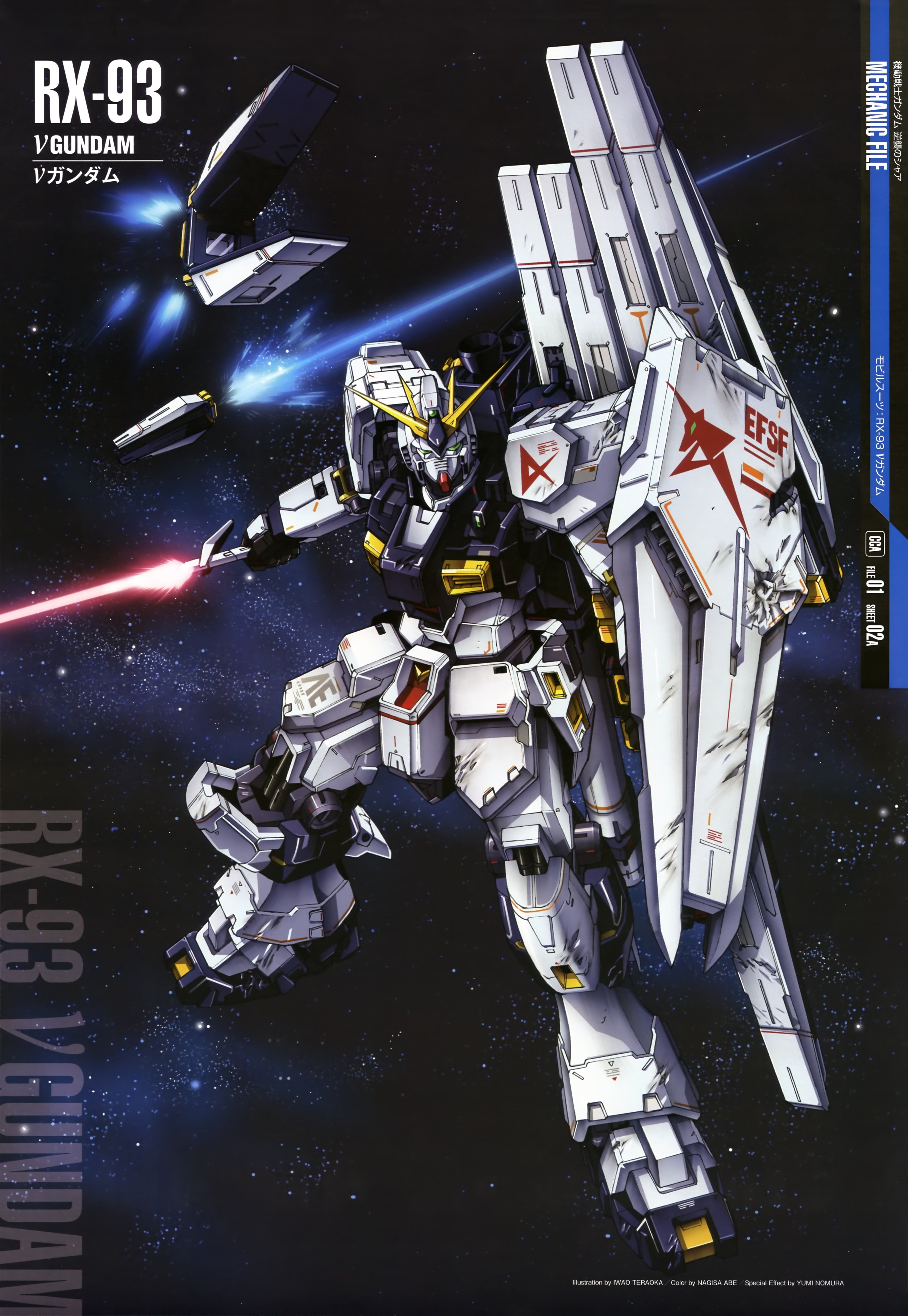 V Gundam illustration, Gundam, robot, Universal Century, space HD