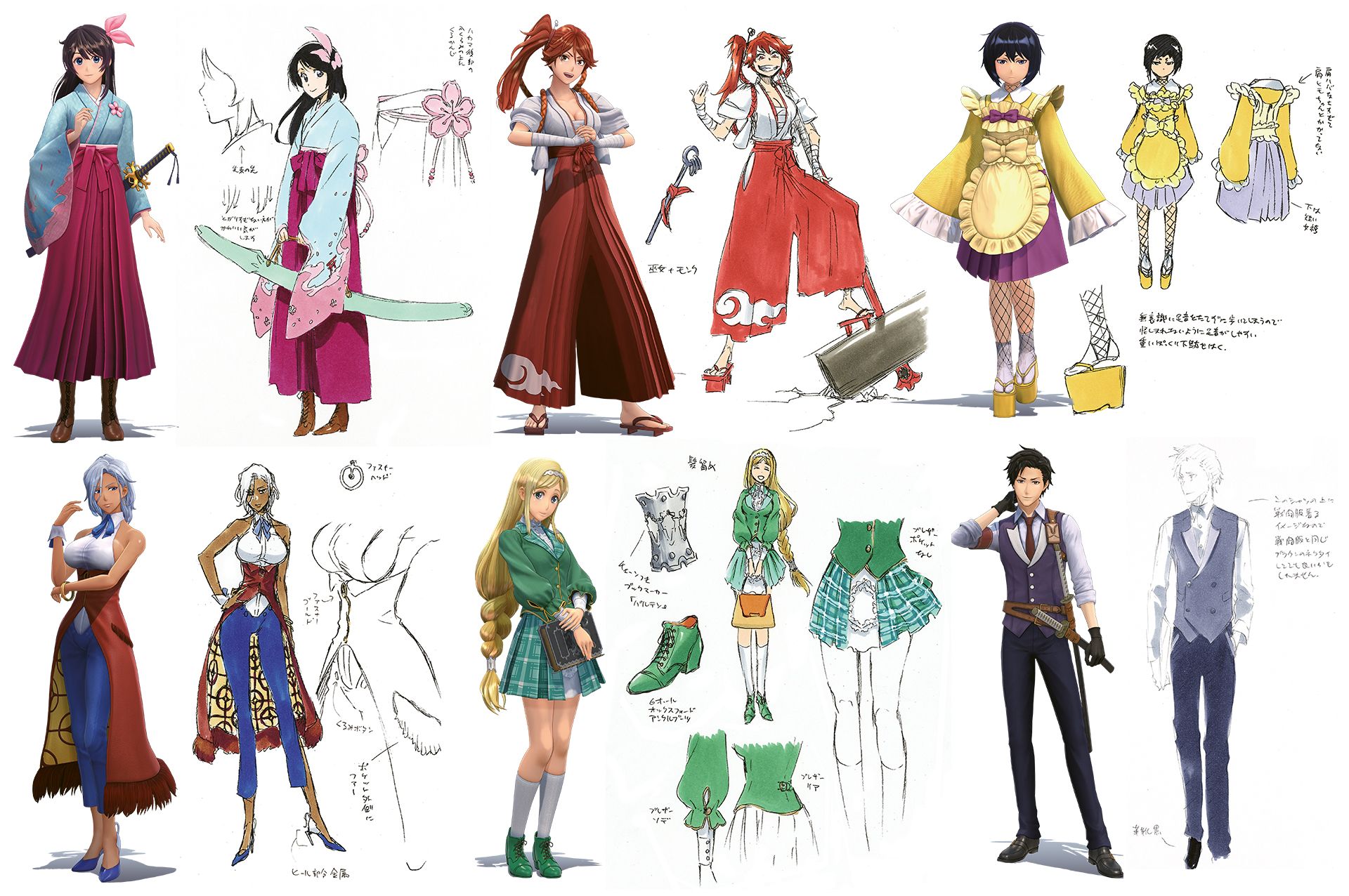 Discover the Striking Art of Sakura Wars, Available Today