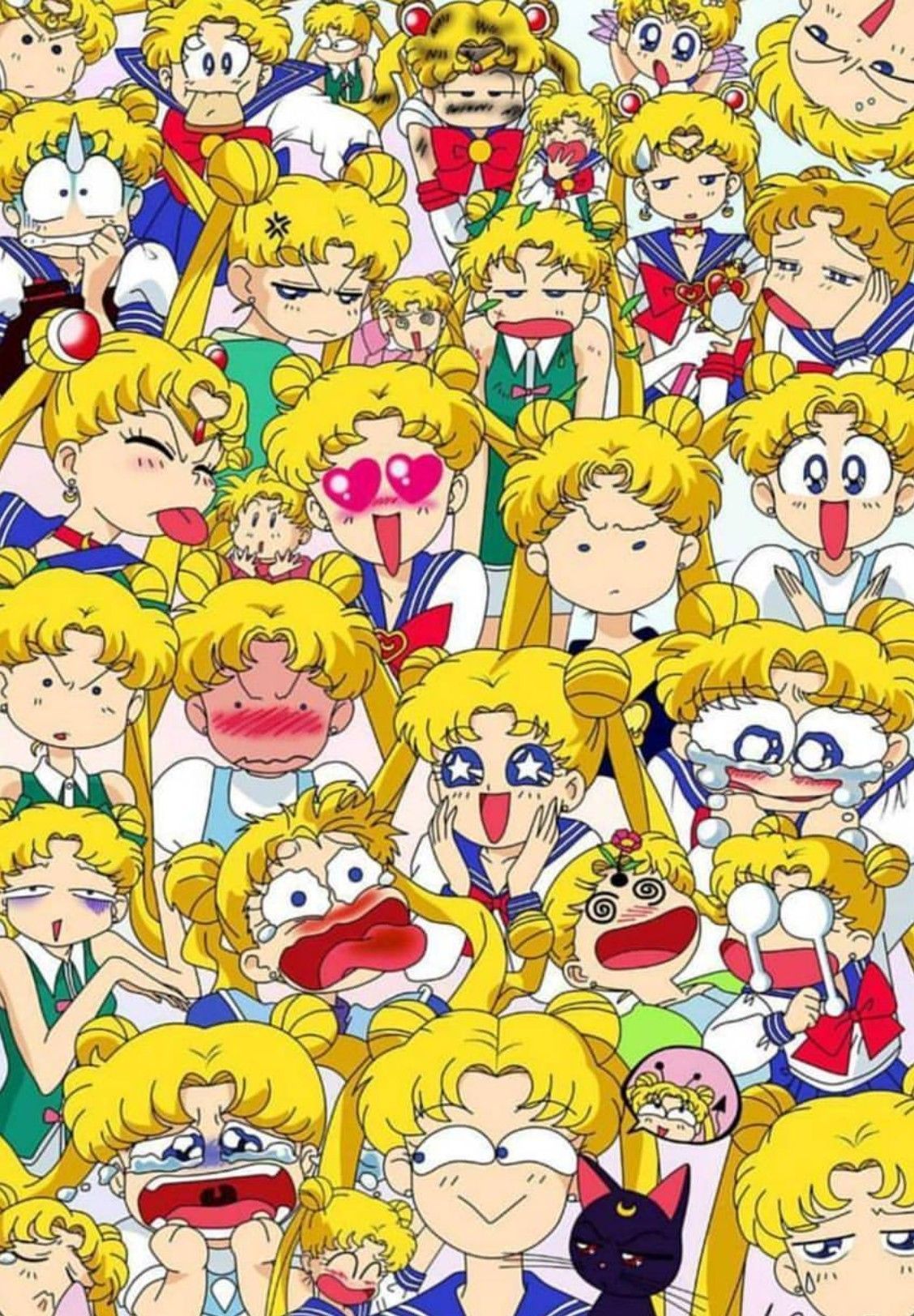 Many faces of Sailor Moon. Sailor moon wallpaper