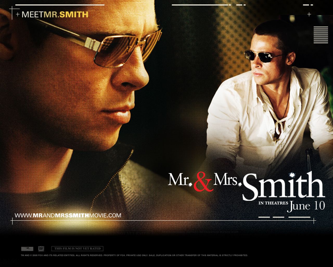 Brad Pitt Pitt in Mr. and Mrs. Smith Wallpaper 1 1280x1024