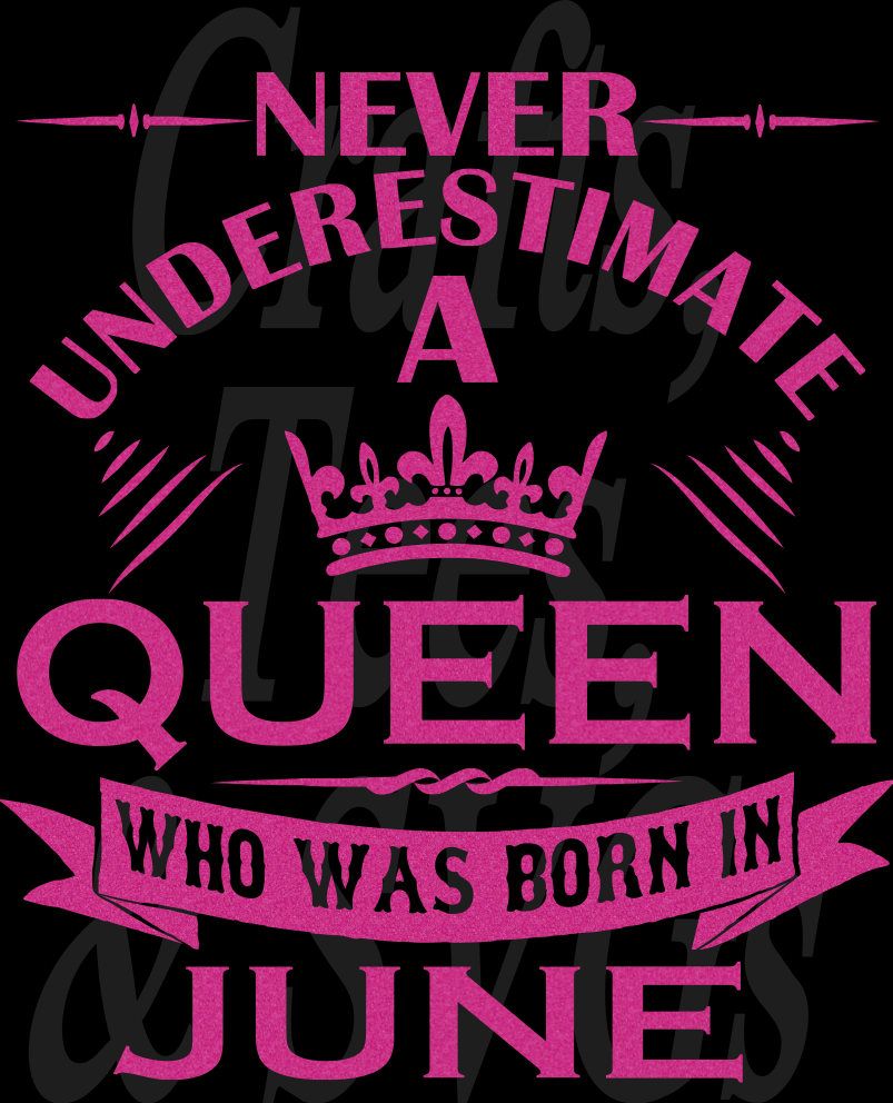 Queen Born In JUNE AUGUST SVG File
