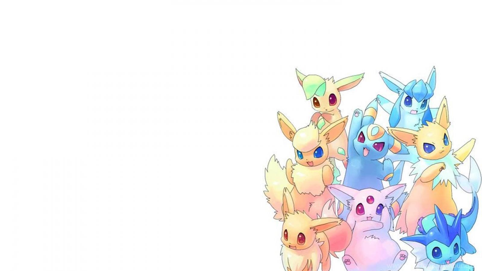 Eevee Espeon Flareon Glaceon Jolteon Wallpaper Desktop Background