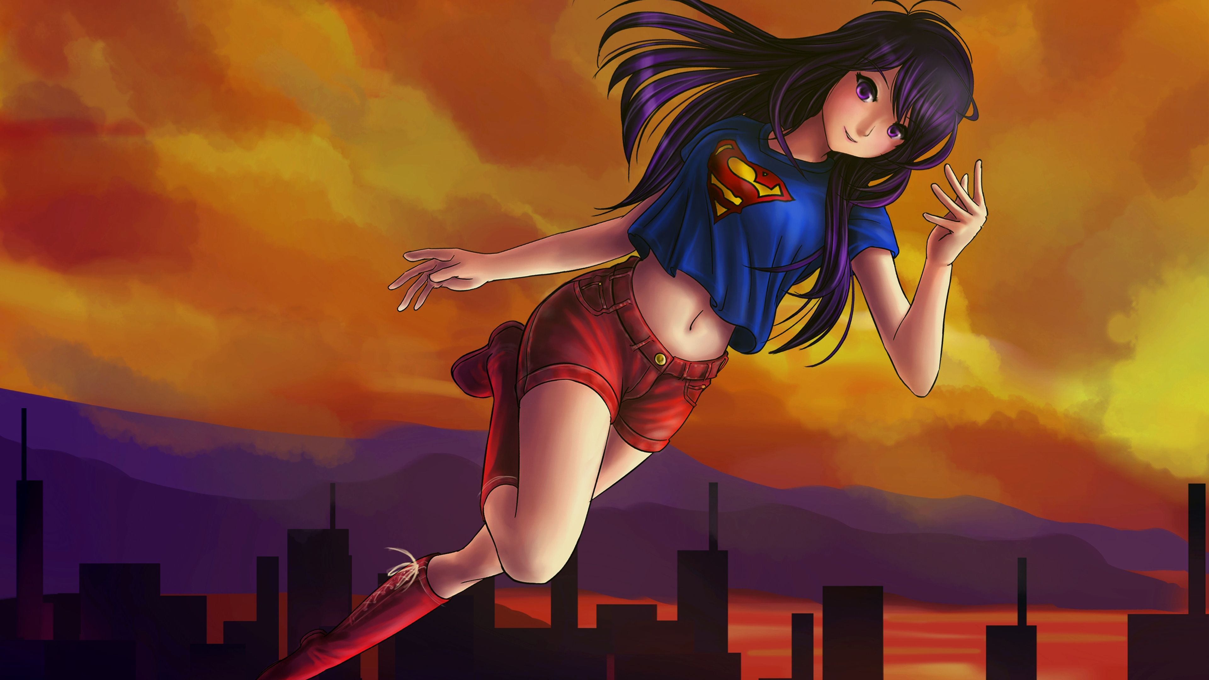 Wallpaper 4k Linda Lang As Kryptonian Superhero 4k Wallpaper