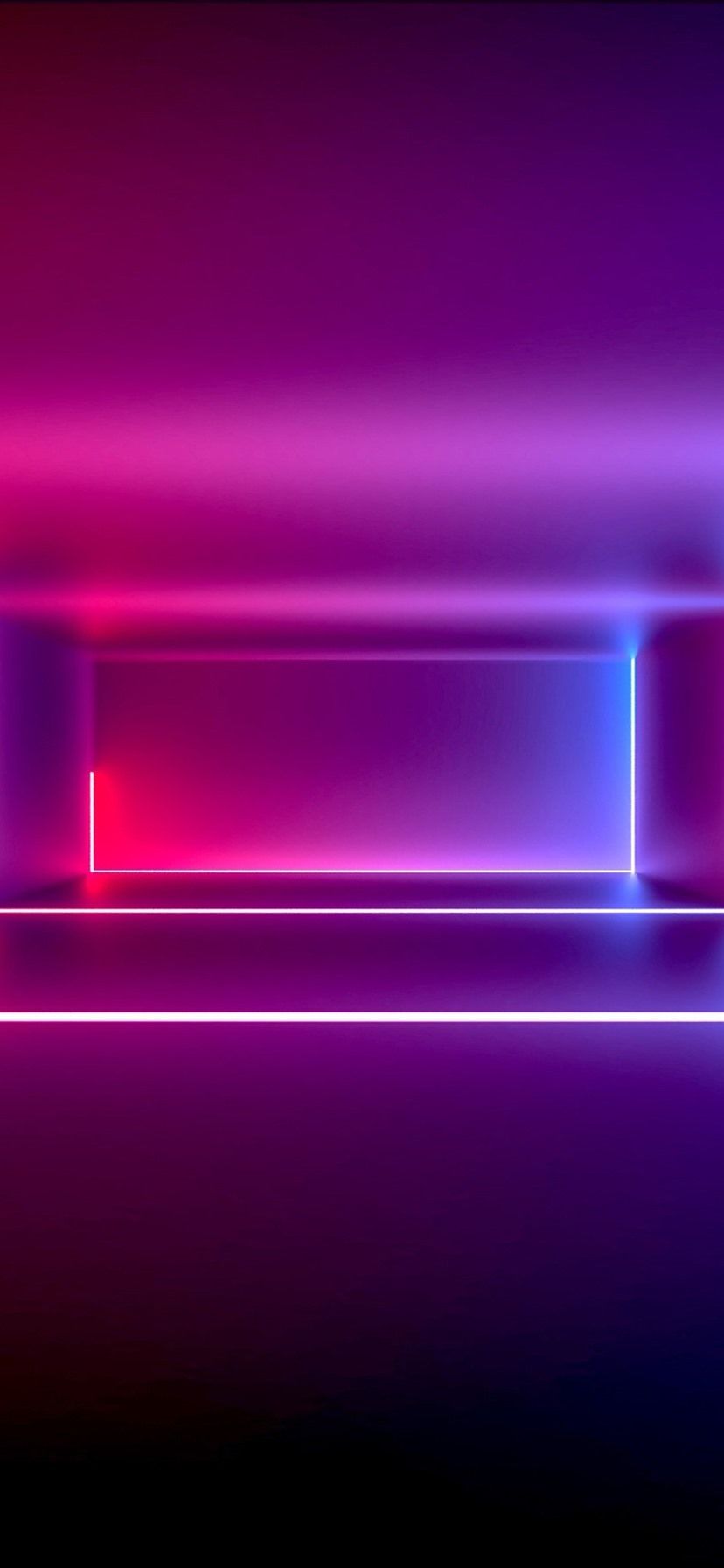 Room, neon light, purple style, abstract design 828x1792 iPhone 11