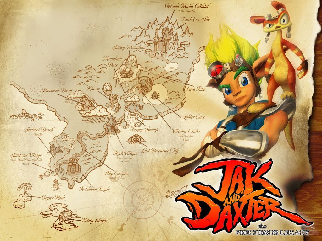 Jak and Daxter map. Jak & daxter