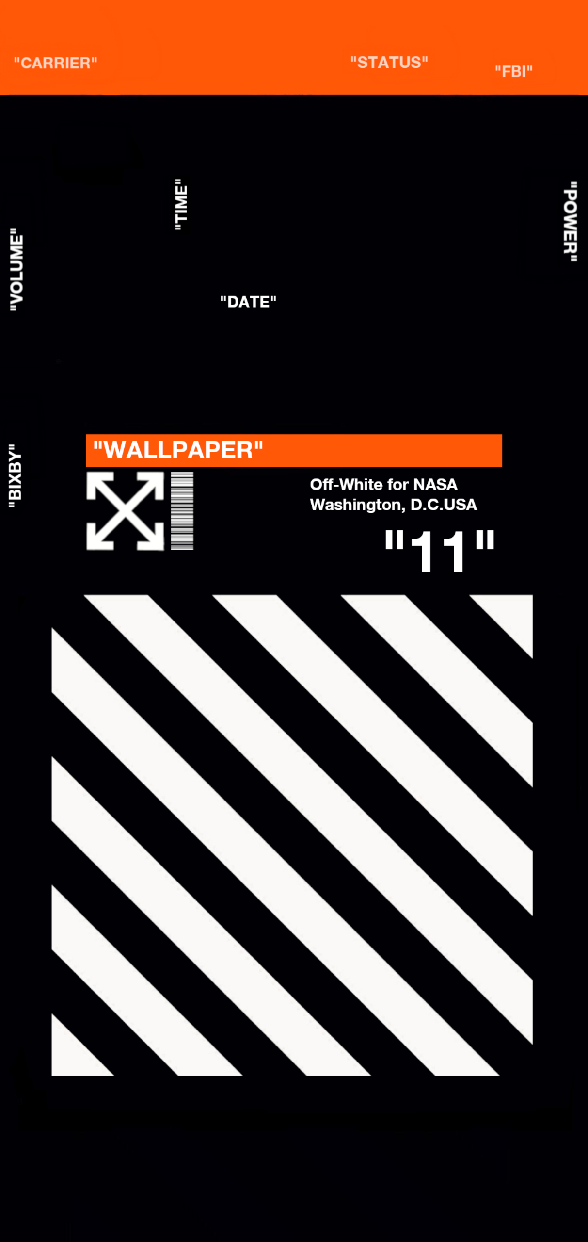 Off White For NASA By Mgorman15 Galaxy S10 Hole Punch Wallpaper