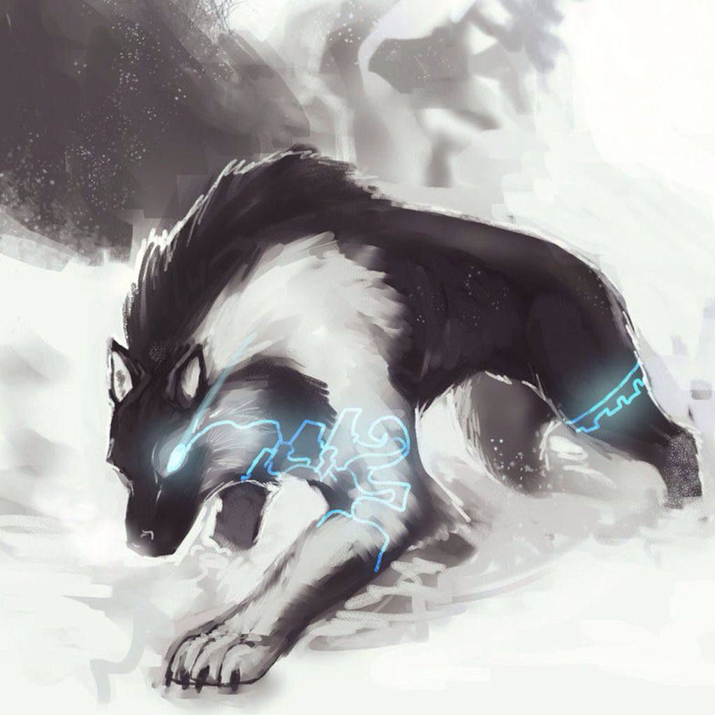 Lightning wolf. Wolf artwork, Fantasy wolf