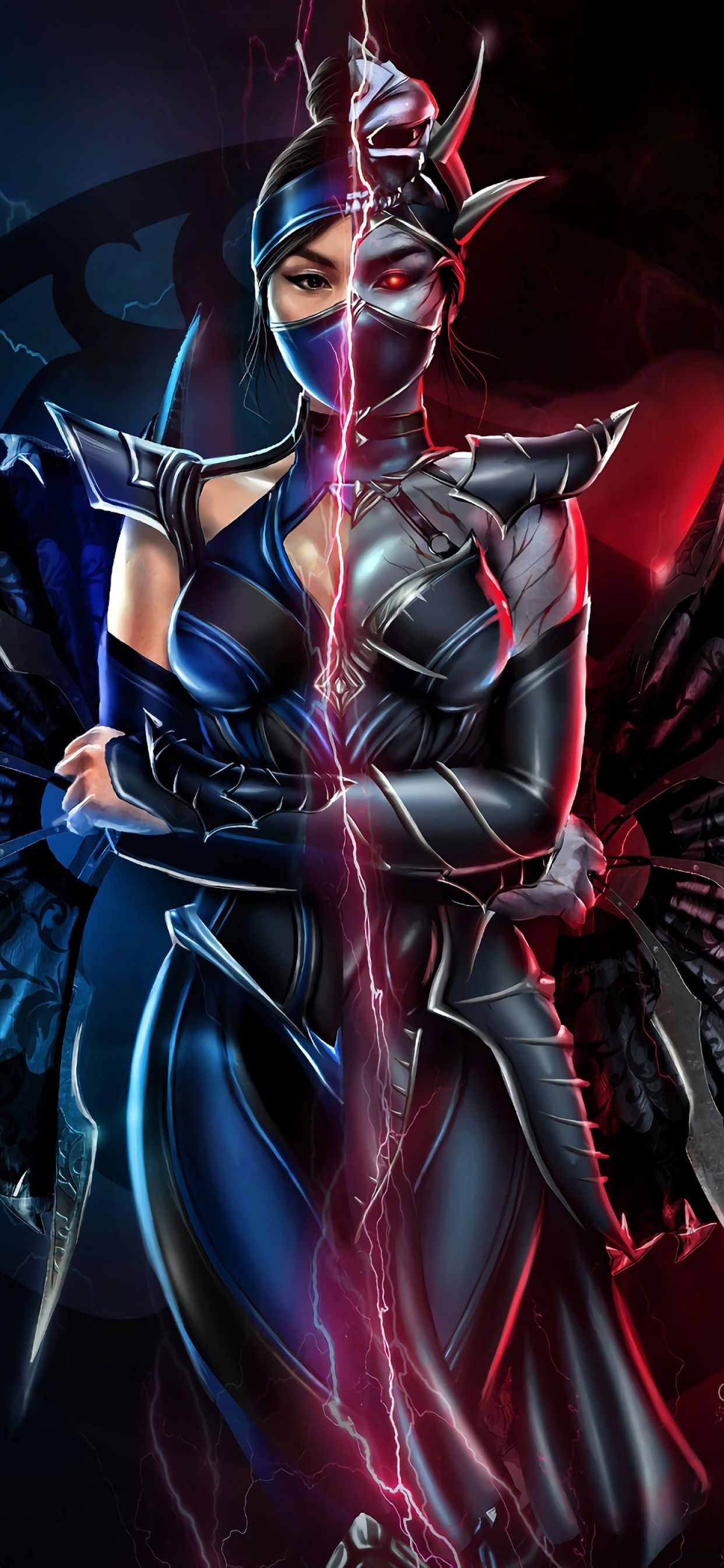 Kitana Mortal Kombat 11 iPhone XS MAX Wallpaper, HD