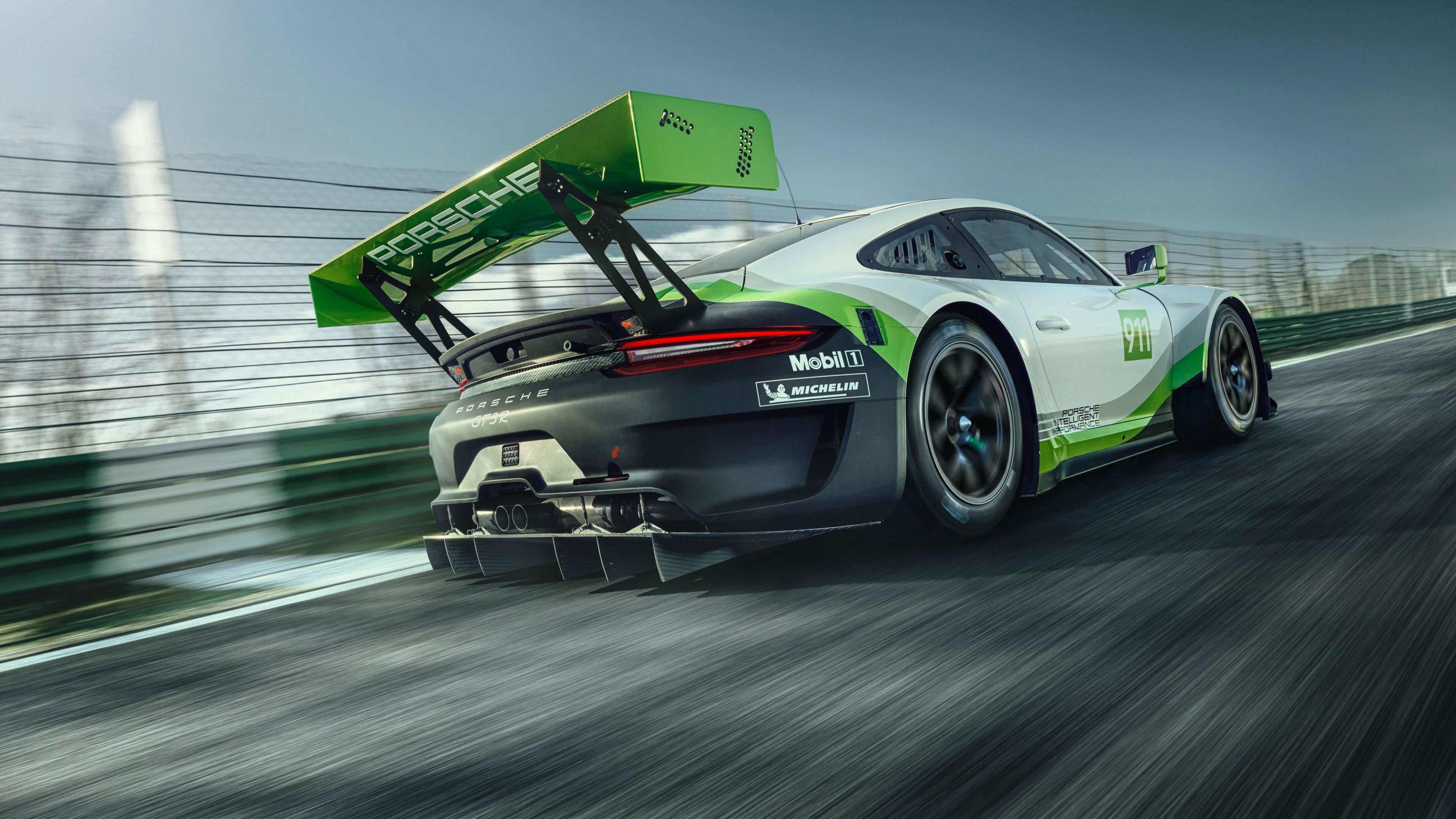Wallpaper Porsche 911 GT3 R, 2019, 4K, Automotive / Cars