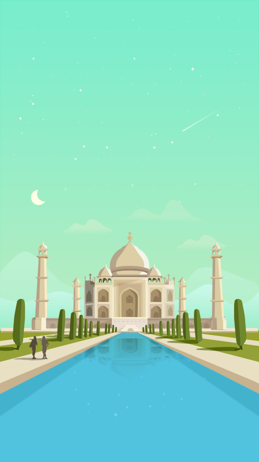 Minimal Taj mahal Mobile wallpaper Mobile Walls