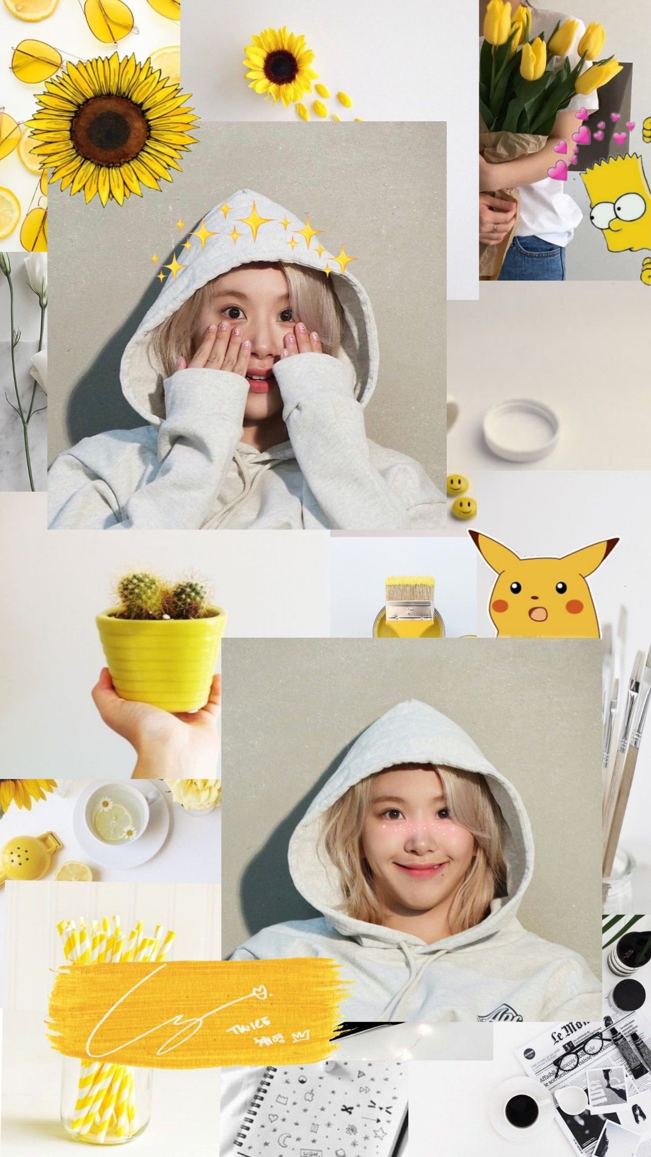 Twice #Chaeyoung #Wallpaper #aesthetic #whitewallpaper