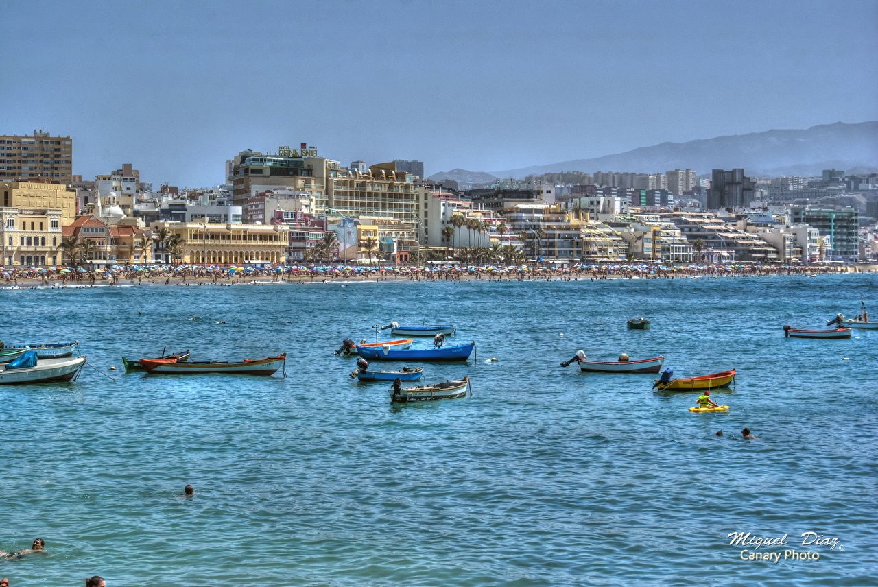 Picture Canary Islands Spain Gran Canaria Las Palmas HDR Sea Coast