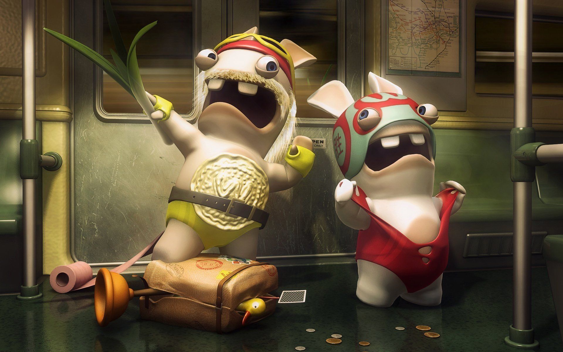 Raving Rabbids HD Wallpaper and Background Image