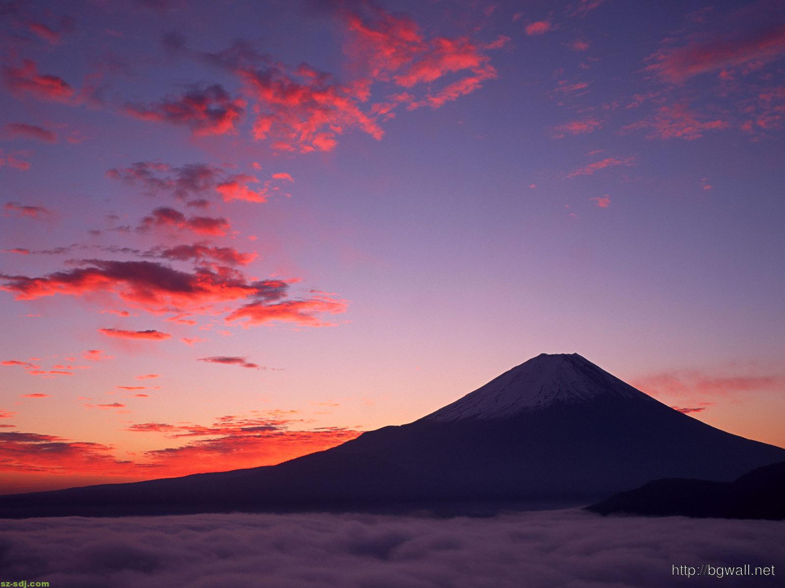 Evening At Mount Fuji Japan Wallpaper Desktop HD
