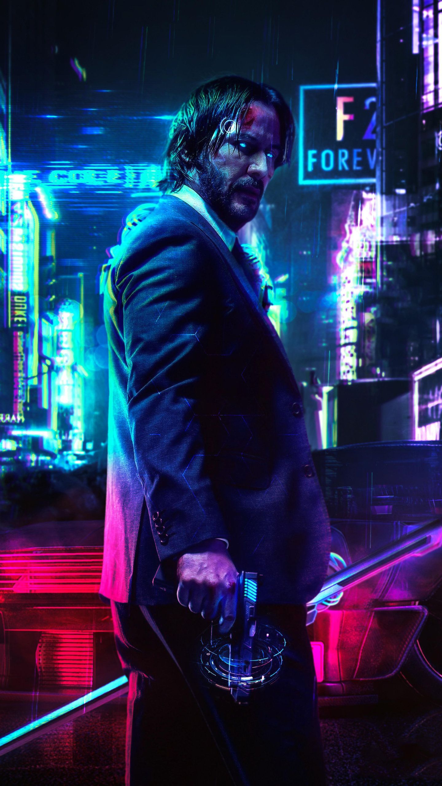 Keanu Reeves Cyberpunk 2077 FanArt HD Wallpaper. Cyberpunk 2077