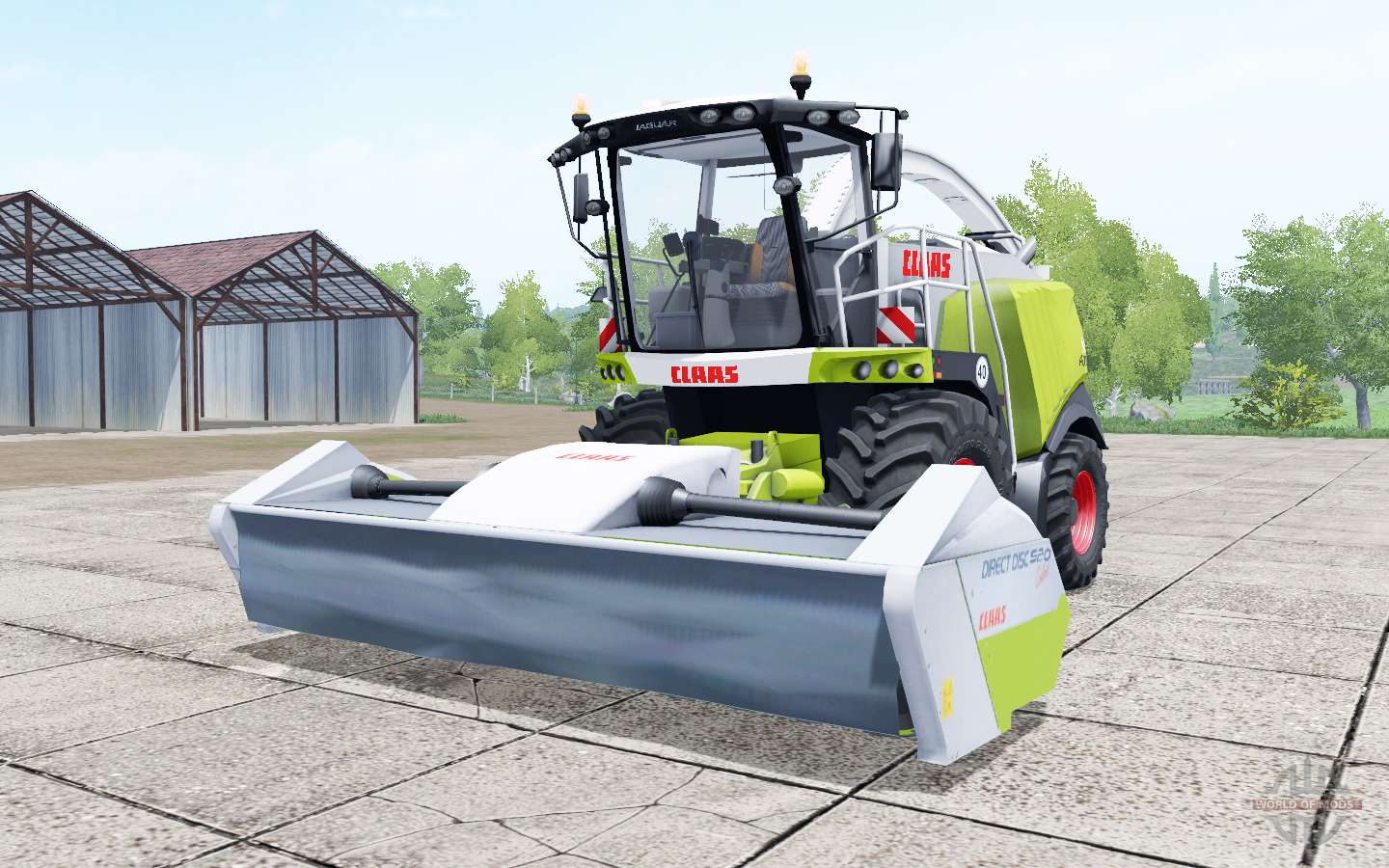 Claas Jaguar 940 with headers for Farming Simulator 2017