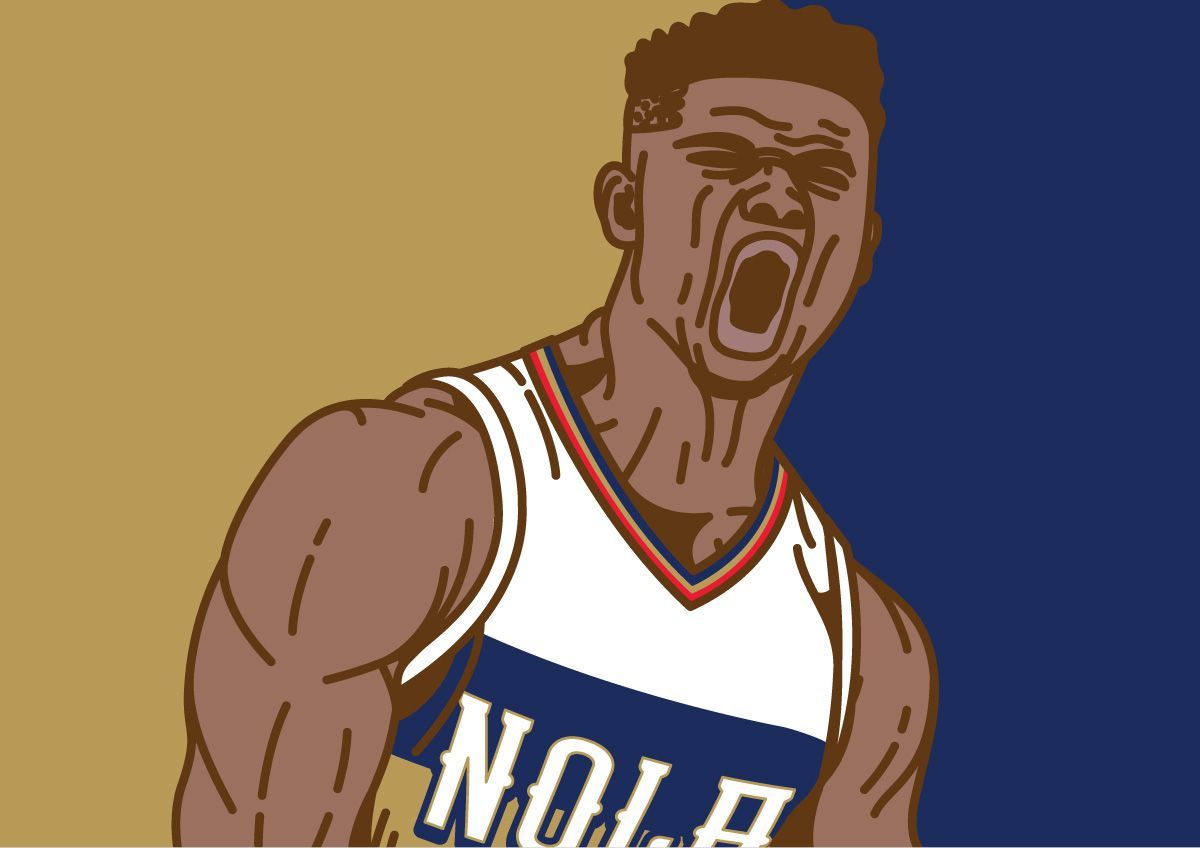 Cartoon Zion Williamson Wallpapers Wallpaper Cave