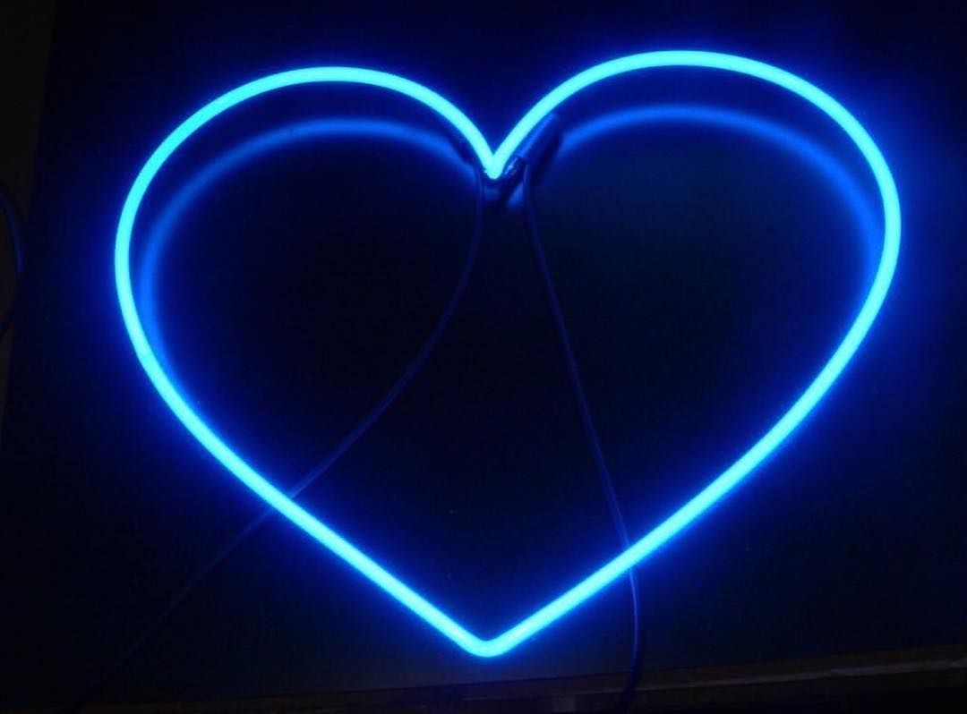 Blue Planet✡✡. Blue neon lights, Black