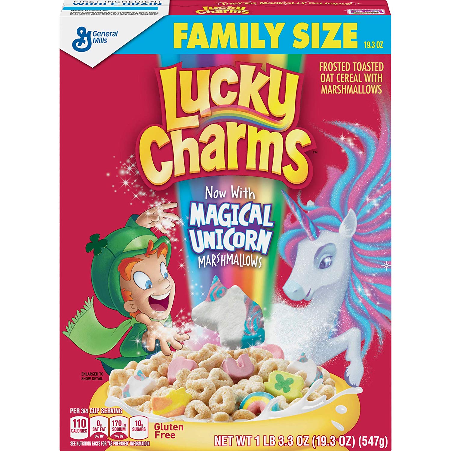Lucky Charms Marshmallow Cereal, Magical Unicorn, 2 Boxes.6