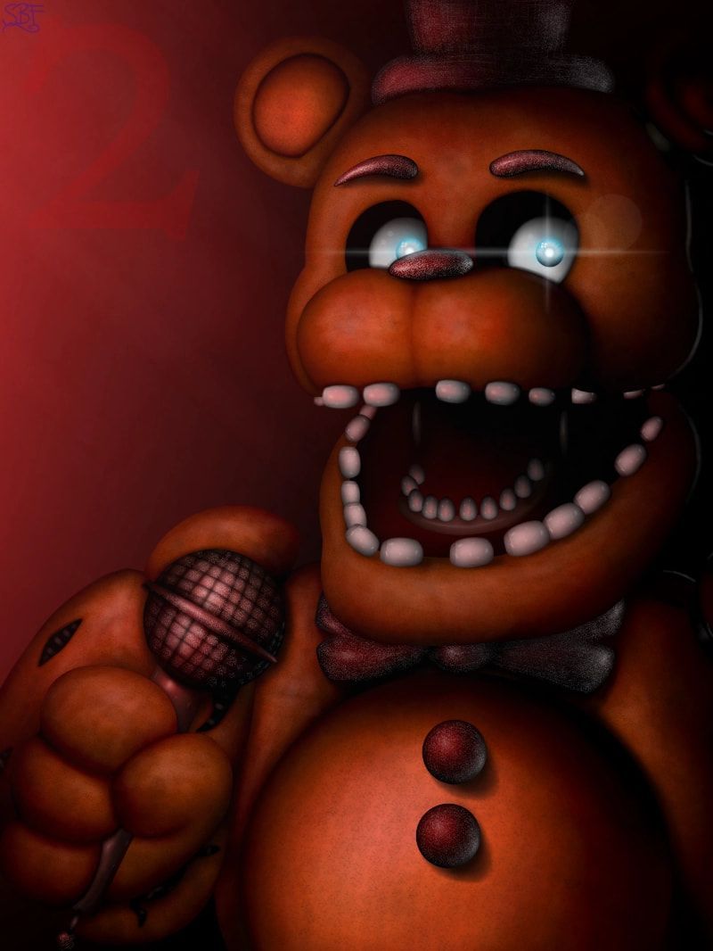 The drawing of Withered Freddy is finally done! :3 #Fnaf2
