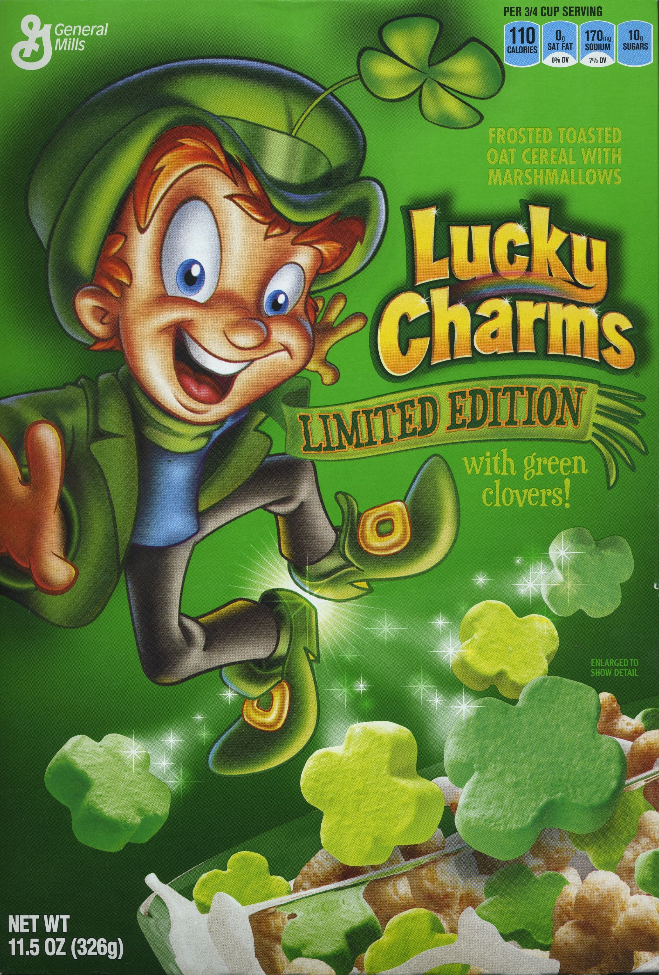 Lucky Charms Green Clovers ©2013 General Mills