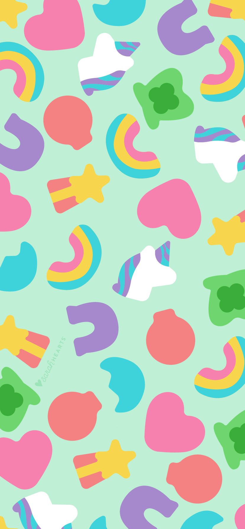 March 2020 Lucky Charms Calendar Wallpaper