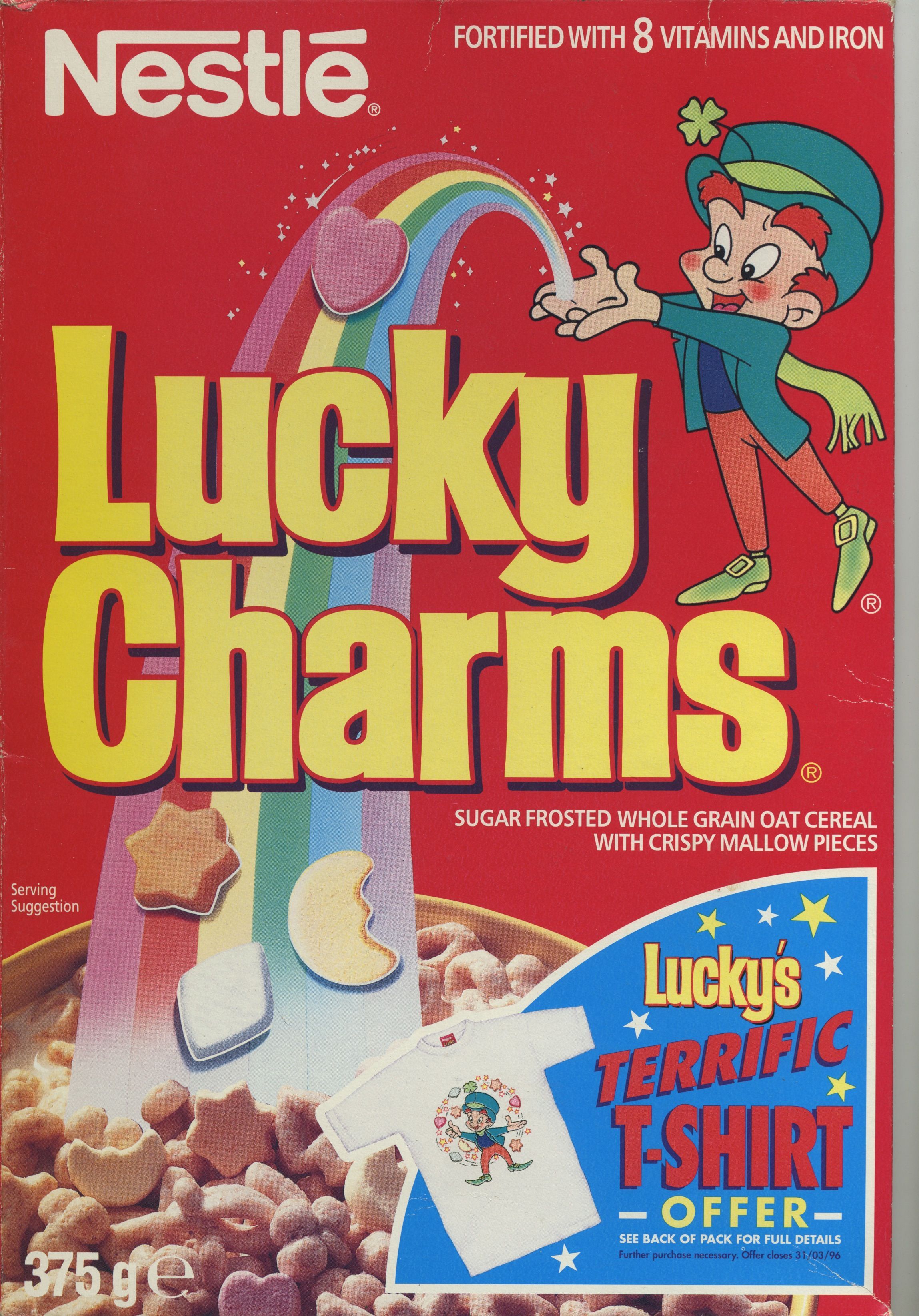 Lucky Charms ©1995 Société des Produits Nestlé S.A. UK