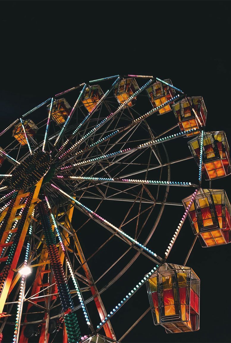 Summer Fun fair Wallpaper To Style Phone This Summer big wheel iPhone wallpaper #wallpaper #bigwh. Scenes, Background picture, Amusement park rides
