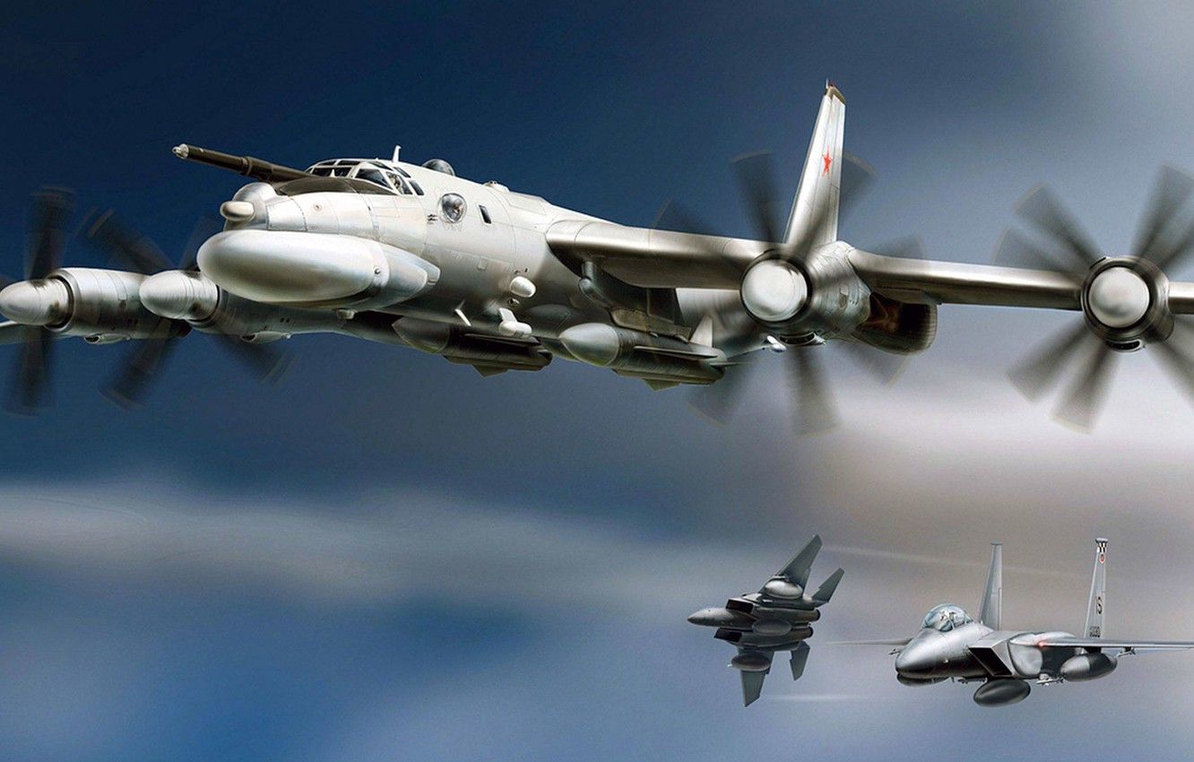 Wallpaper Figure, Art, Bear, Tu 95, OKB A. N. Tupolev Image