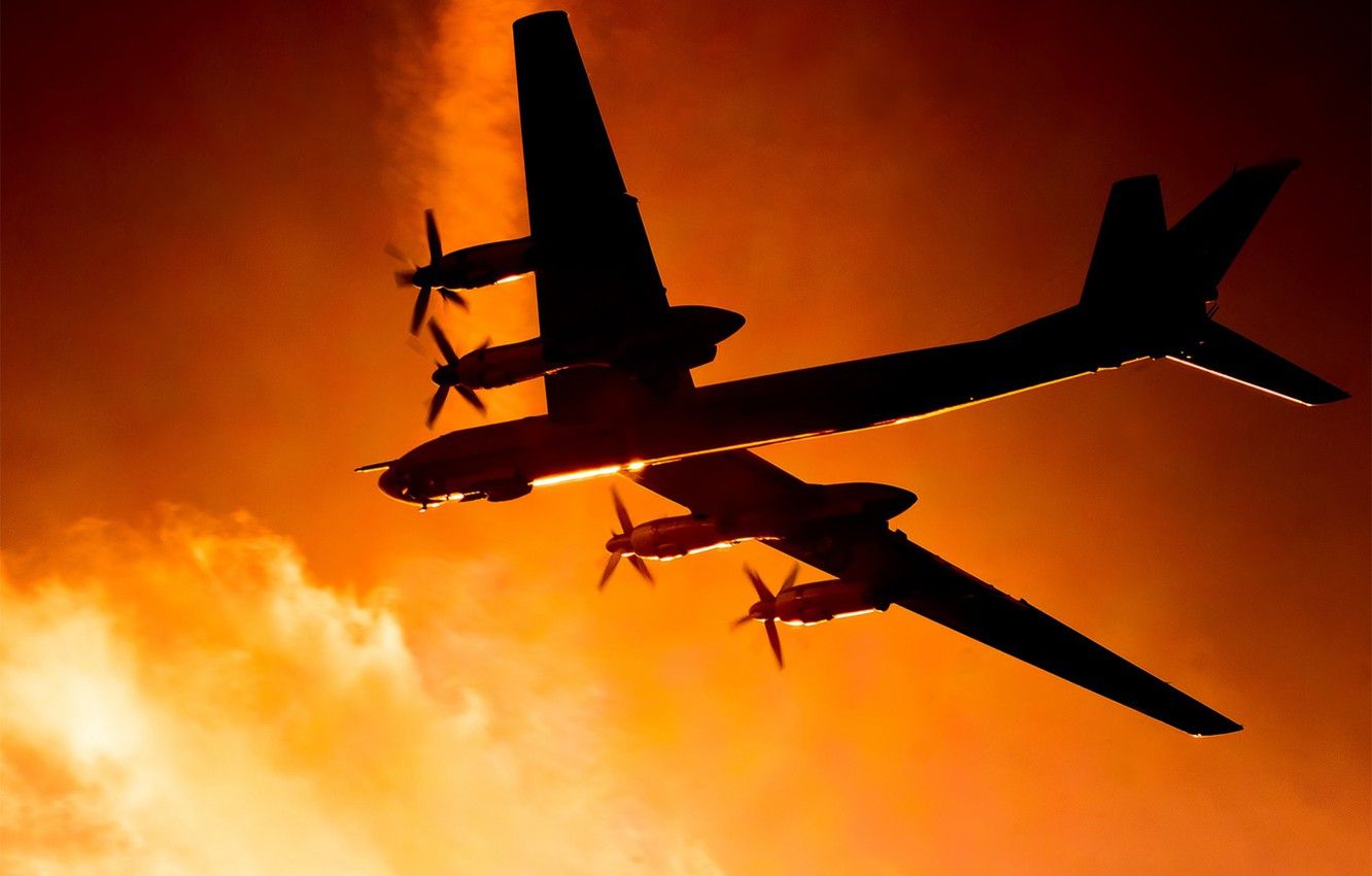Wallpaper aviation, the plane, bear, Tupolev, strategic bomber