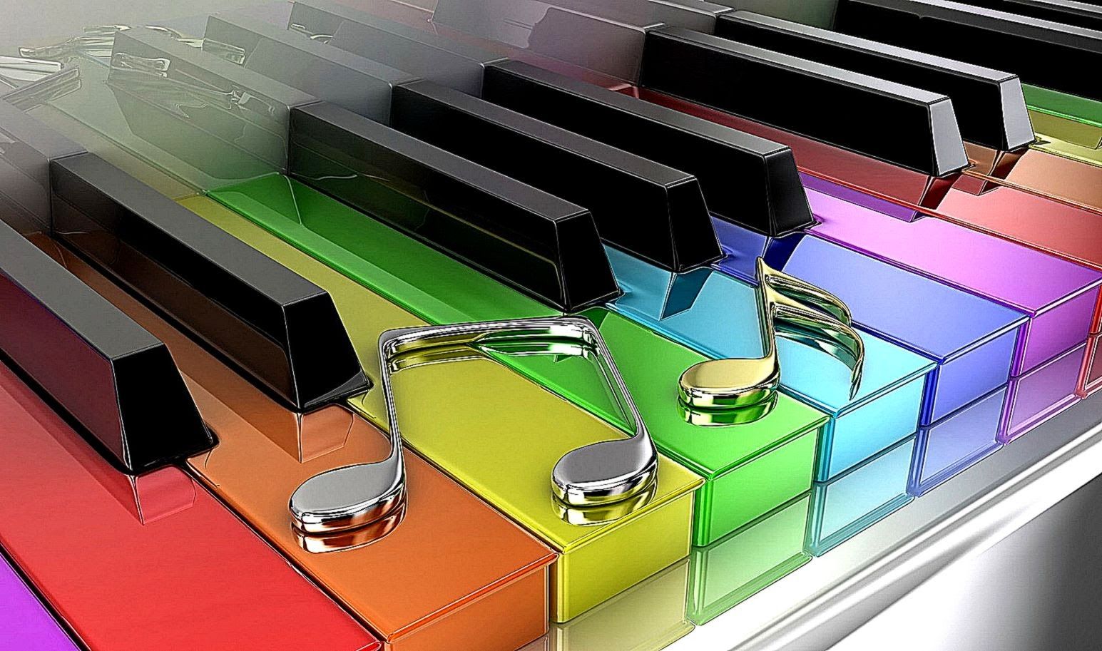 3D Piano Colorfull Wallpaper HD Desktop. Wallpaper Background