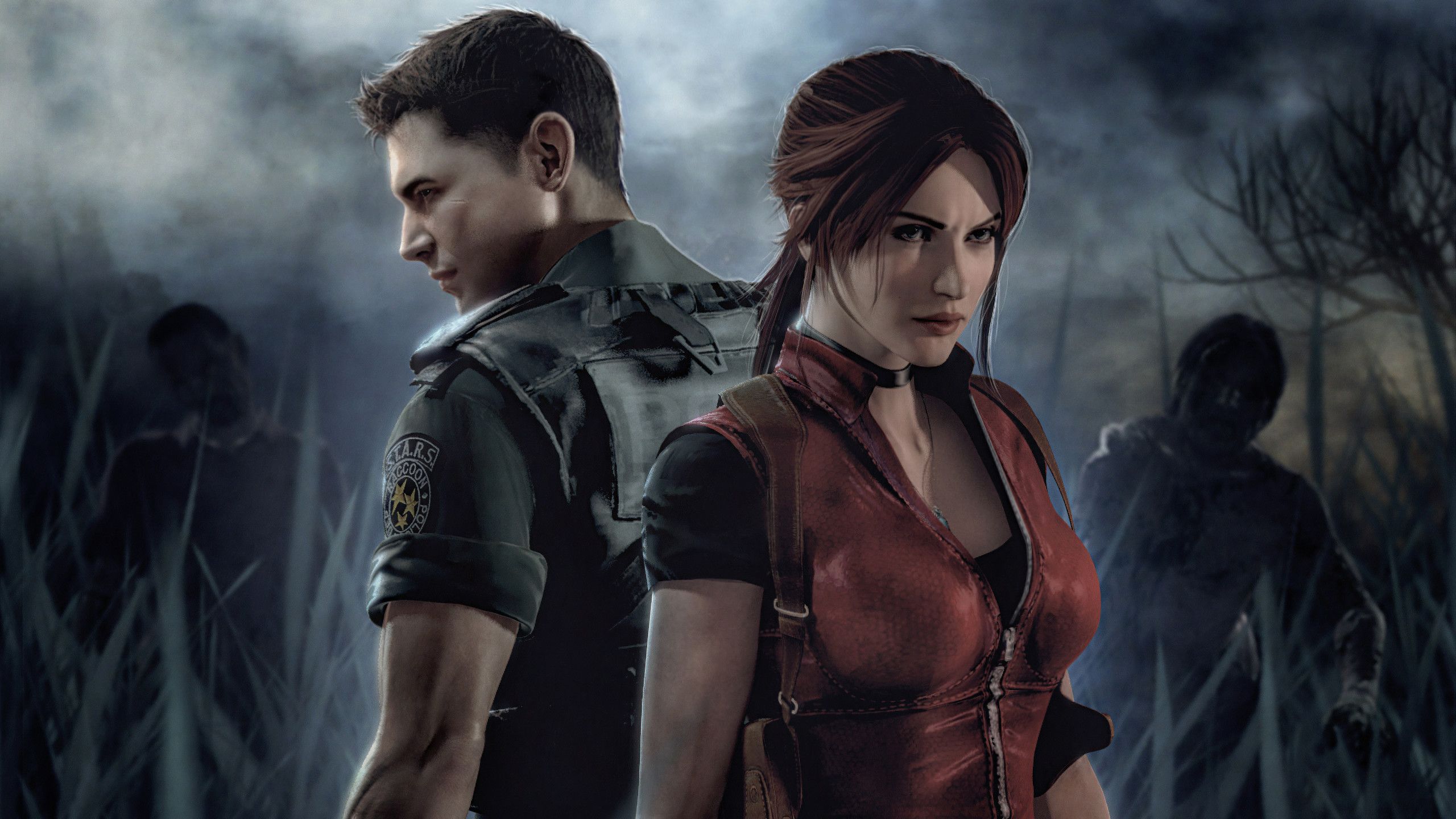 Claire Redfield And Leon Resident Evil 1440P Resolution
