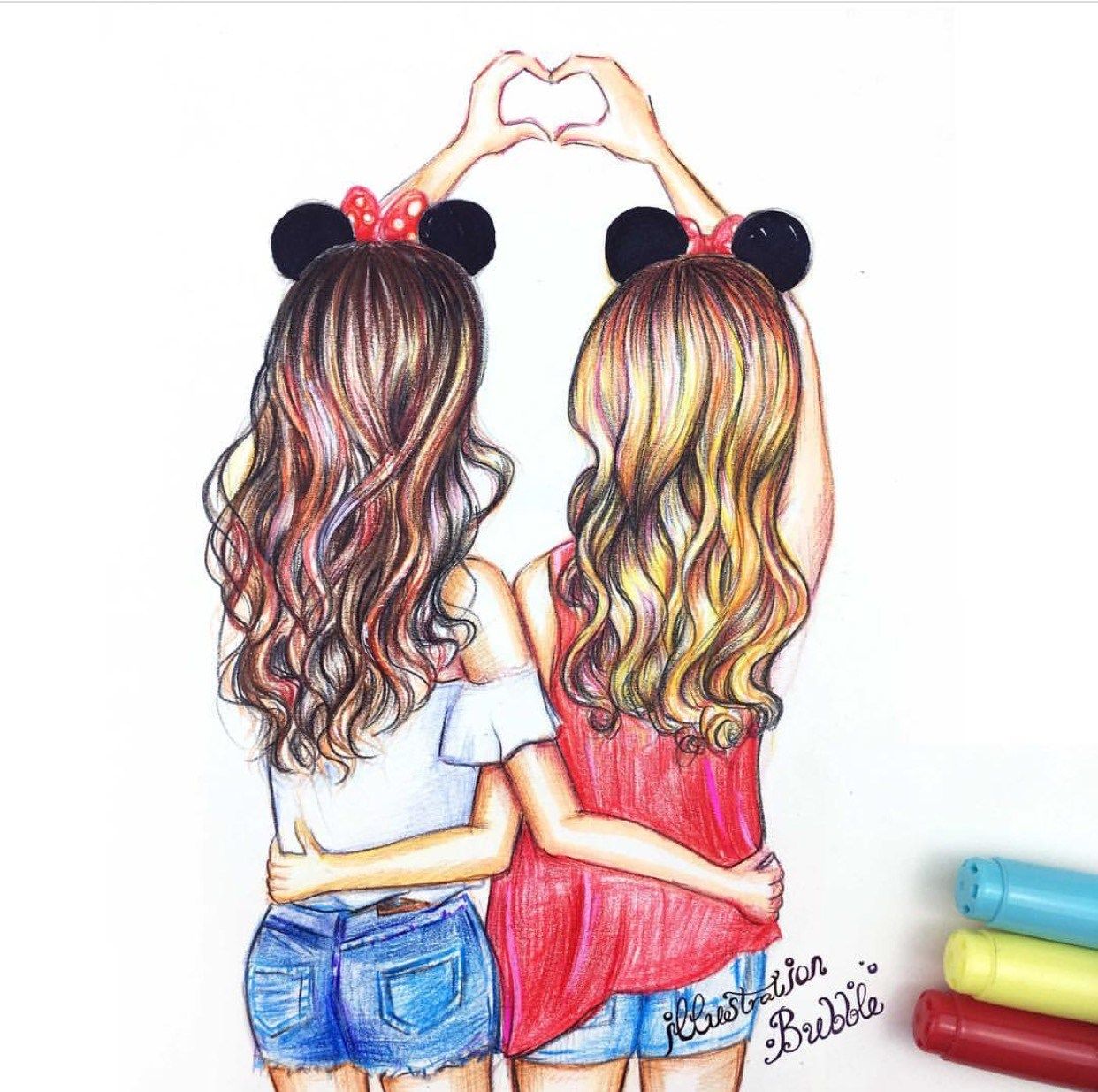 BFF Drawings Wallpapers Wallpaper Cave