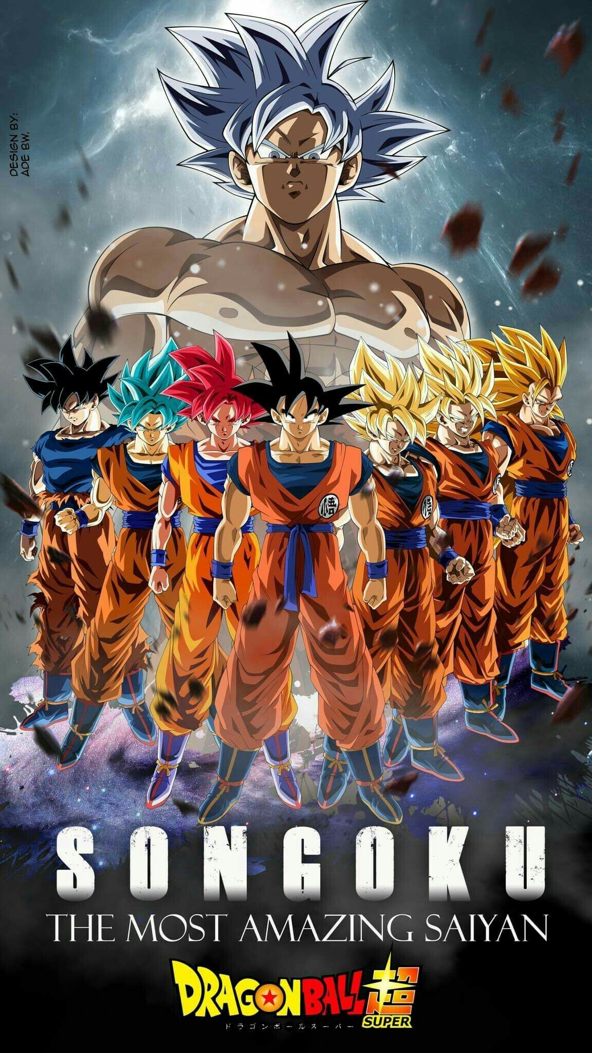 Goku All Forms Wallpaper  Download to your mobile from PHONEKY