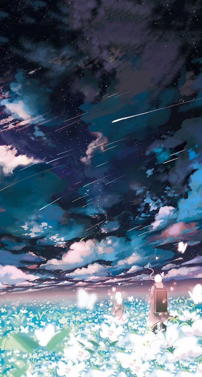 Anime Sunrise Scenery Art Wallpaper iPhone Phone 4K #1440f