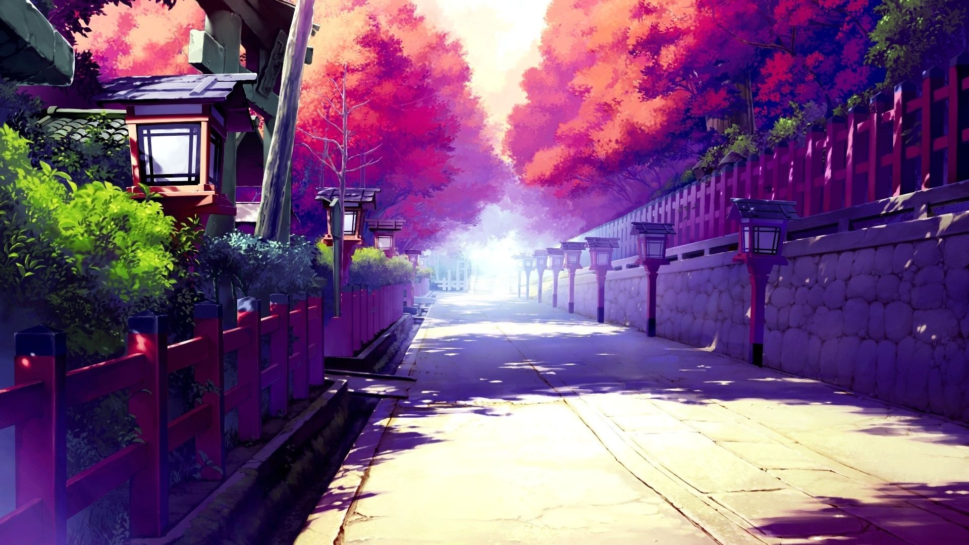 Free download HD 3D Wallpaper Japanese Anime Street HD Wallpaper