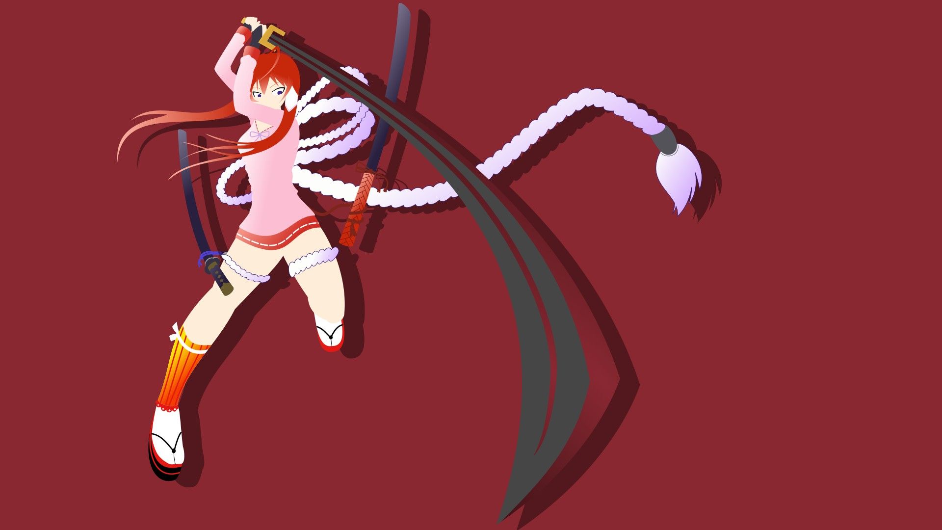 Hyakka Ryouran Samurai Girls, Anime girls, Yagyuu Juubei