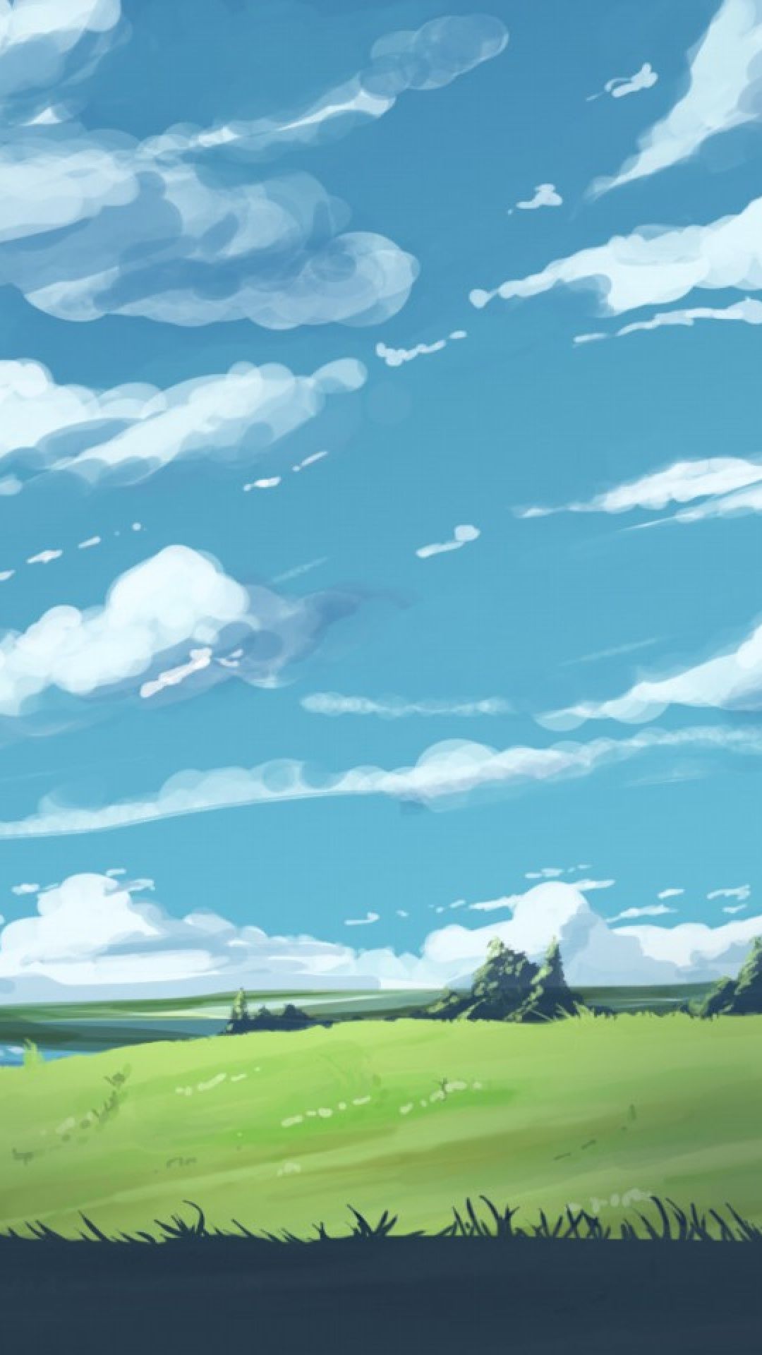 Anime Landscape illustration - HD Mobile Walls