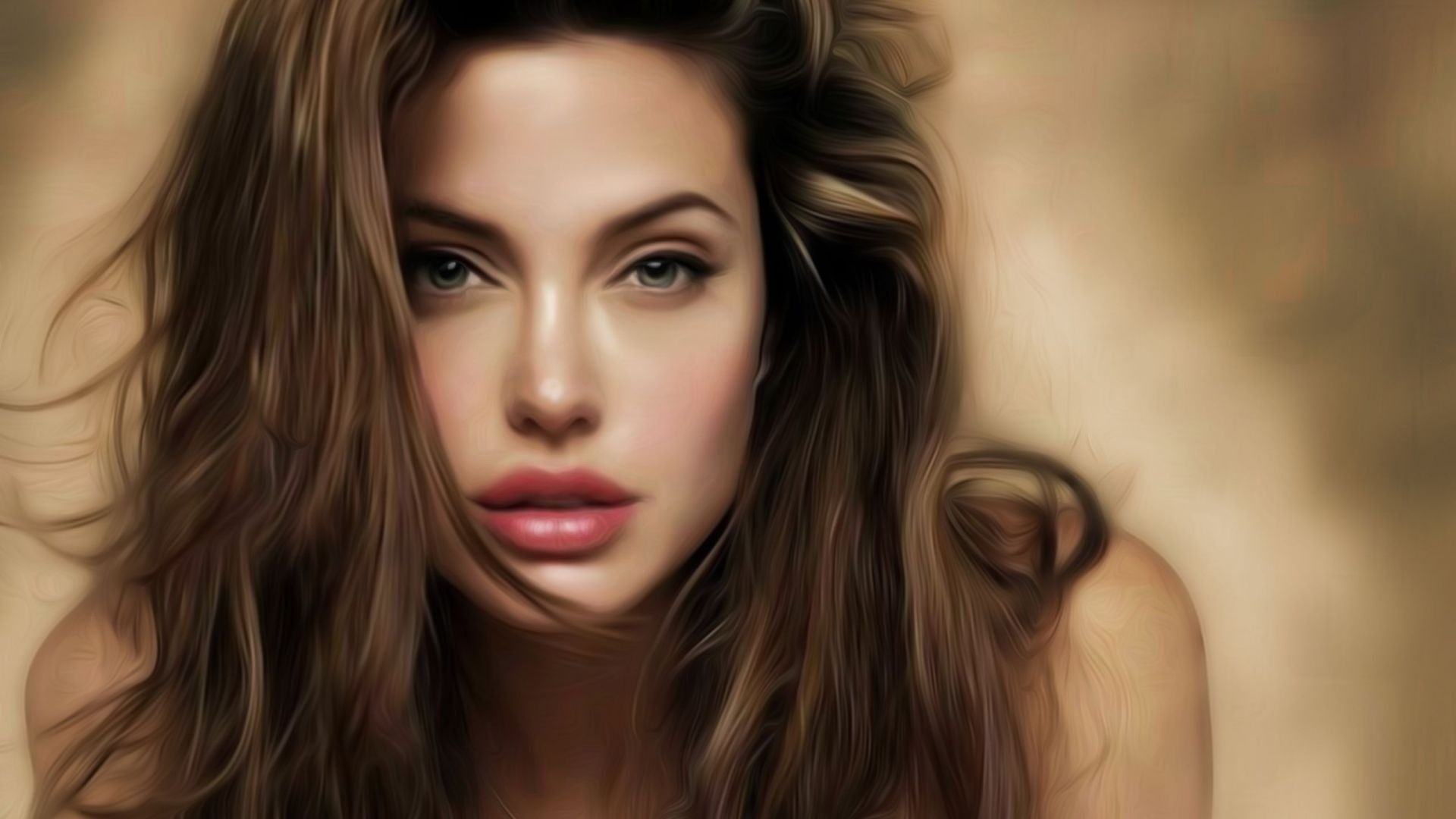 Hollywood Actress HD Wallpaper 1080p Jolie