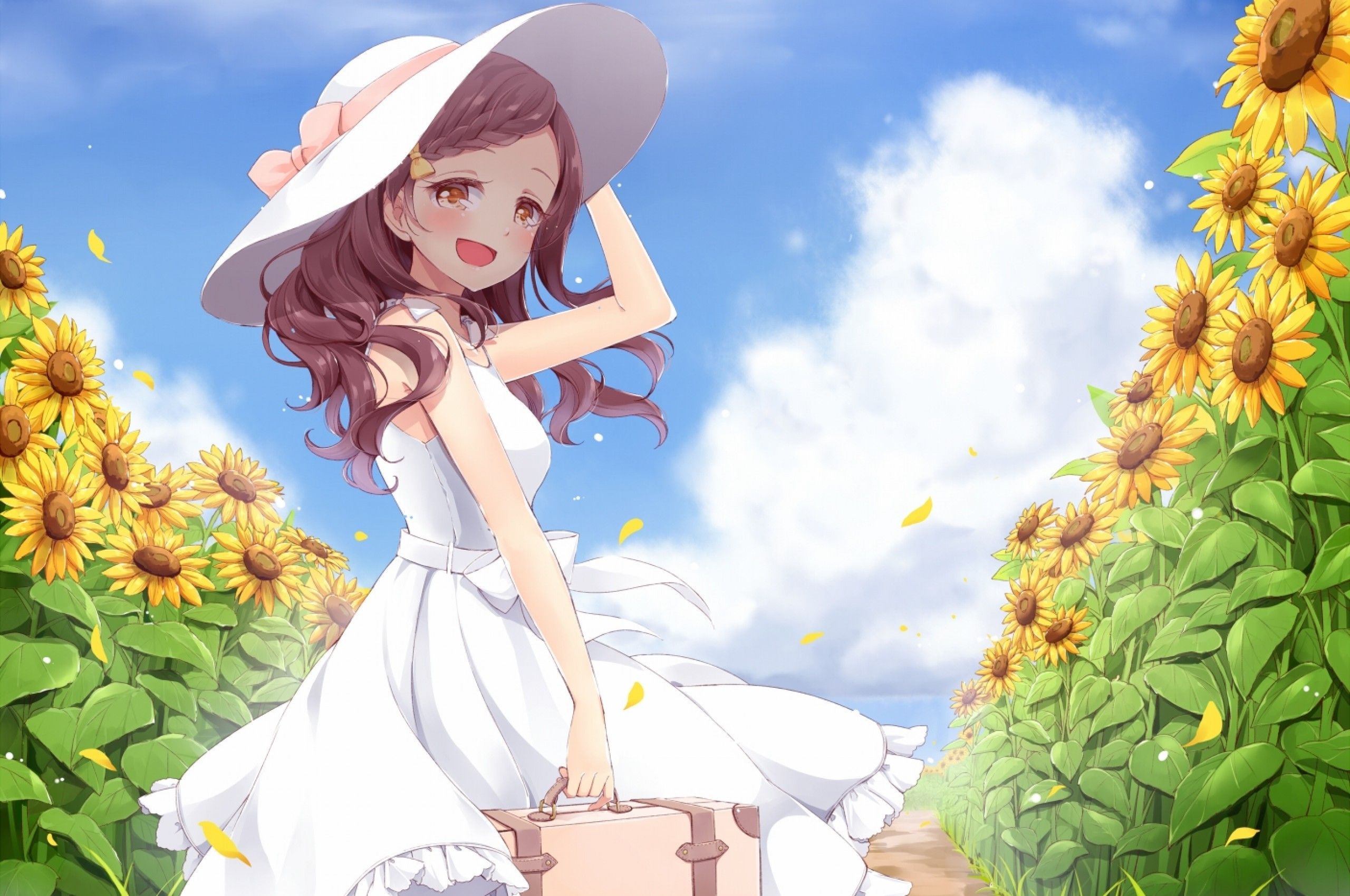 Summer Anime Girl Wallpaper Free Summer Anime Girl