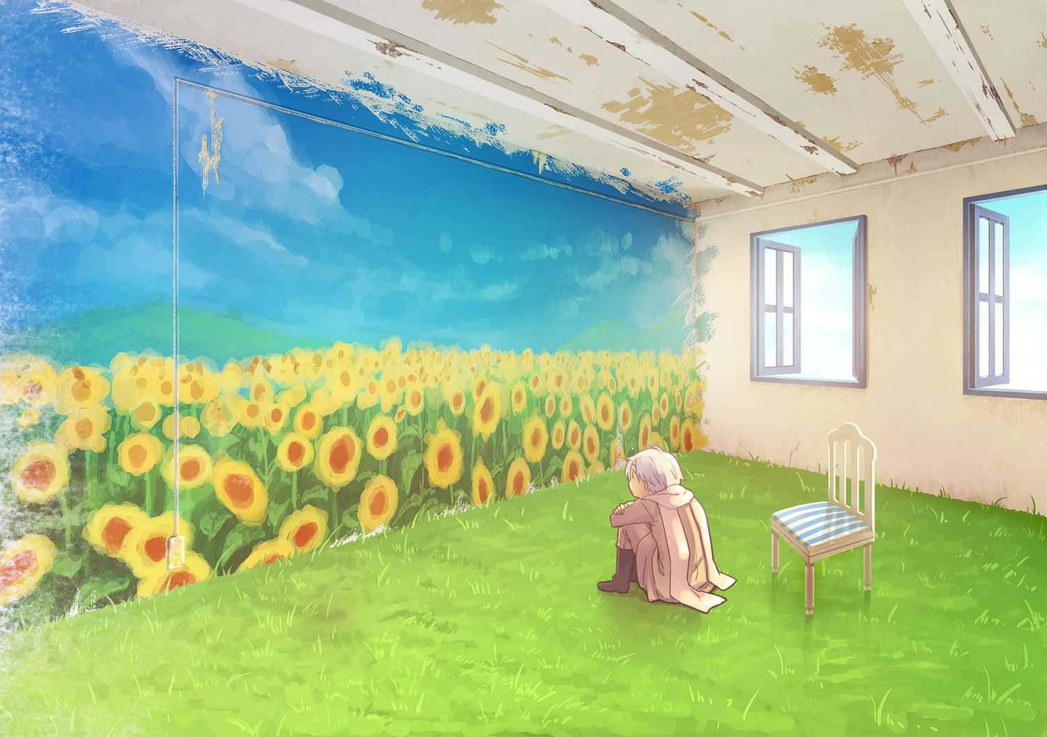 Sunflower Anime Wallpapers - Wallpaper Cave