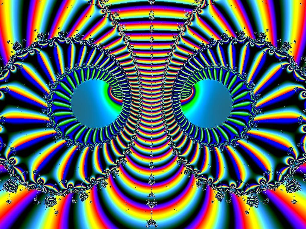 Spiral Eyes 1. Fractal image, Rainbow colors, Fractals