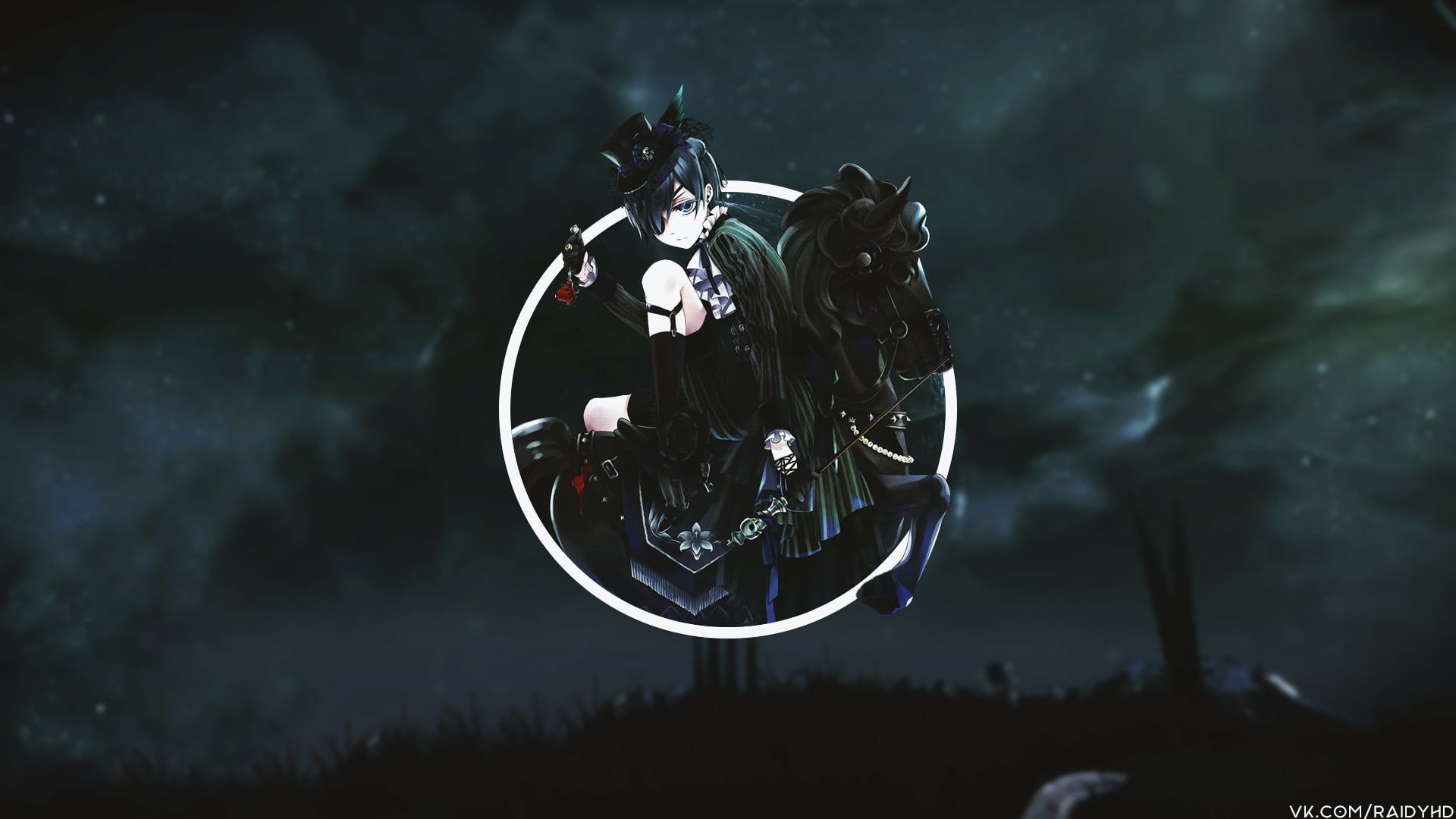 Black And White Motorcycle Helmet, Anime, Picture In Picture