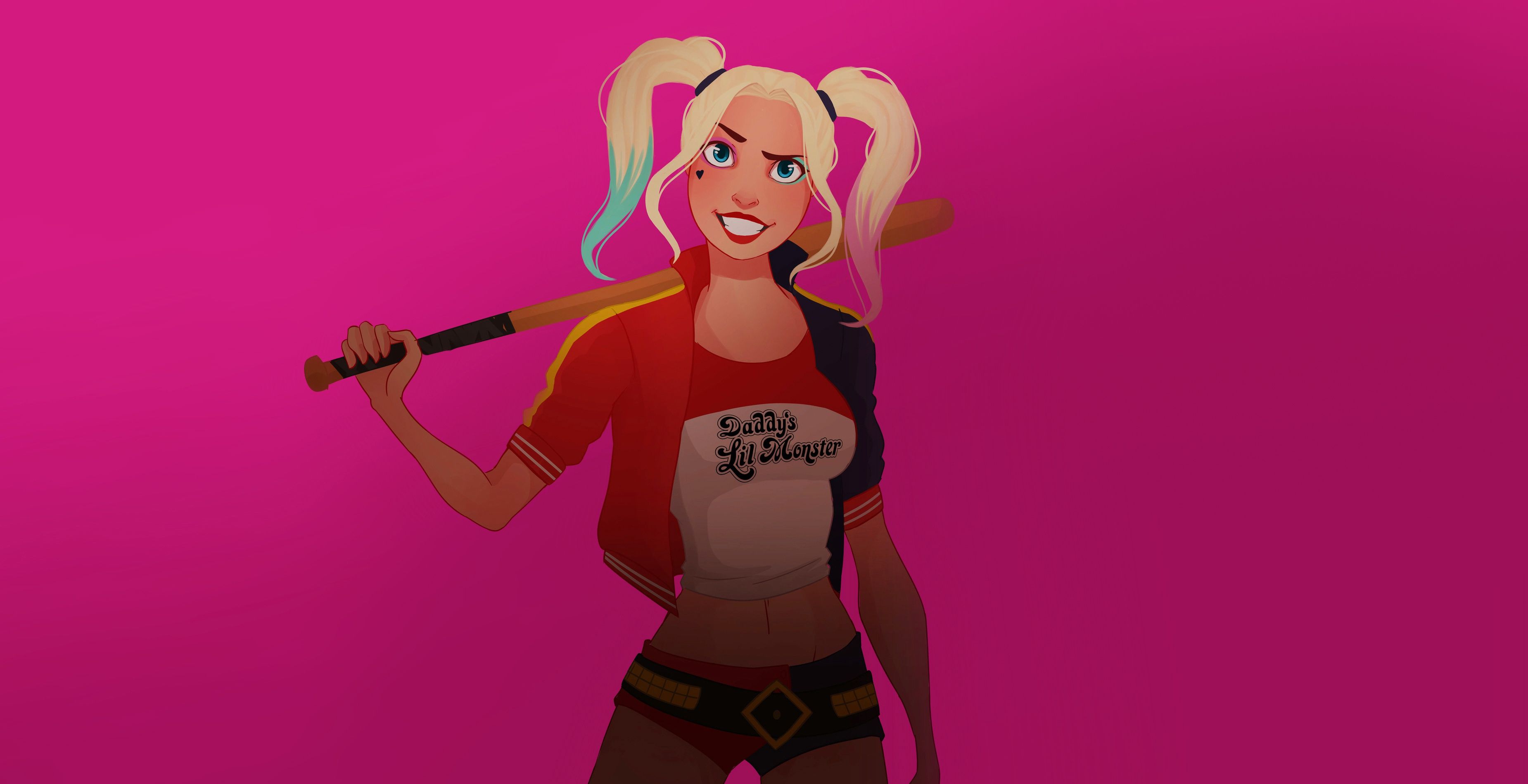 Harley Quinn With Baseball Bat, HD Superheroes, 4k Wallpaper
